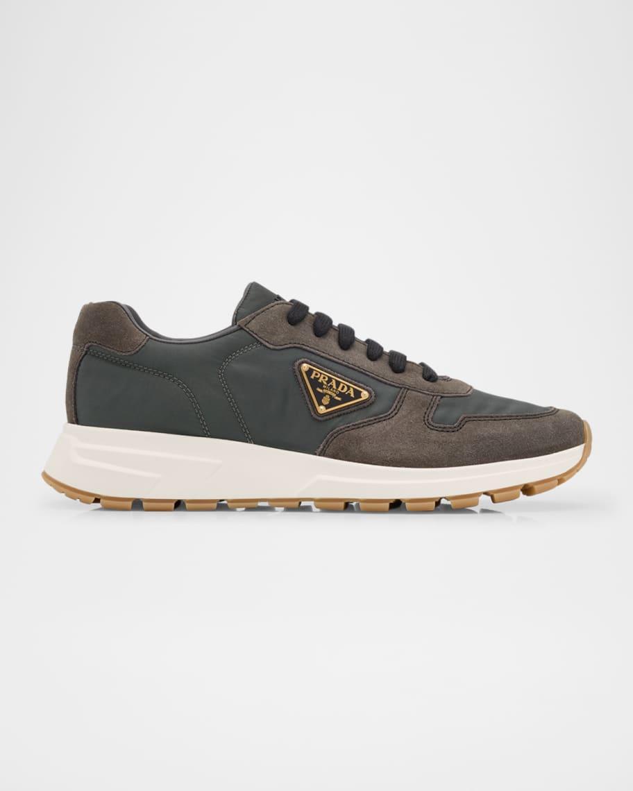 Mens Prax 01 Delave Suede and Re-Nylon Sneakers Product Image