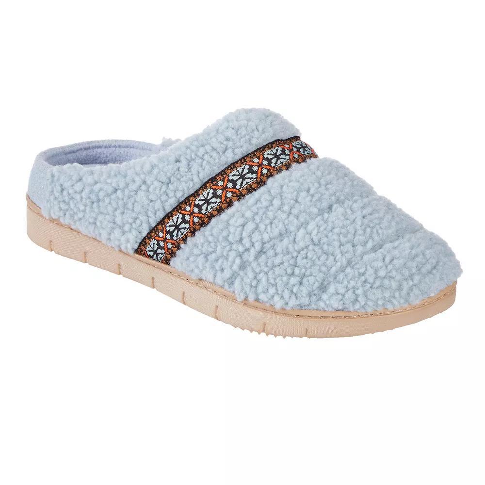 isotoner Clara Berber Memory Foam Women's Clog Slippers, Size: XL, White Product Image