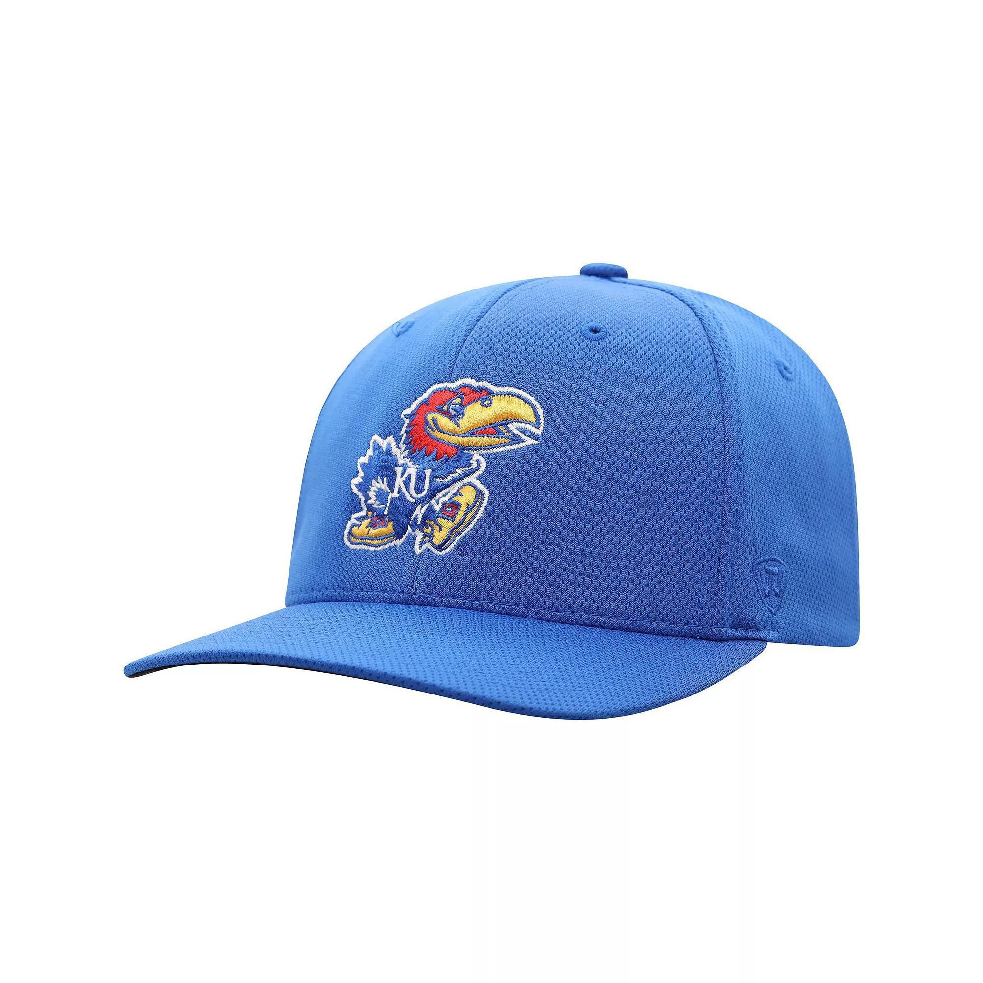 Men's Top of the World Royal Kansas Jayhawks Reflex Logo Flex Hat, Size: Medium/Large, Blue Product Image