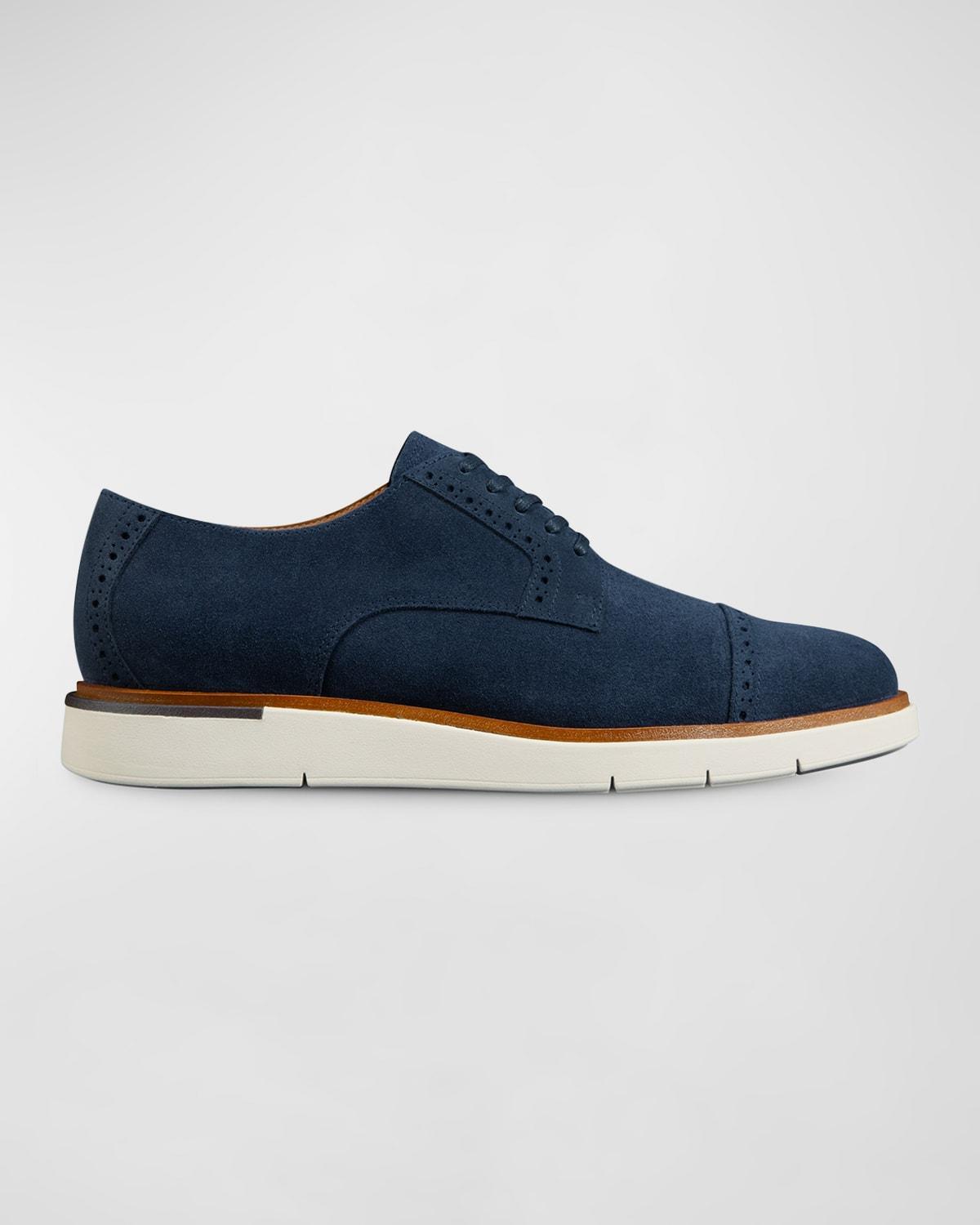 Mens Caleb Leather Cap-Toe Sneakers Product Image