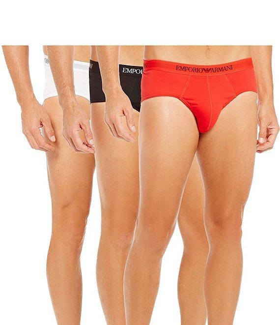 Emporio Armani Pure Cotton Briefs Assorted 3-Pack Product Image