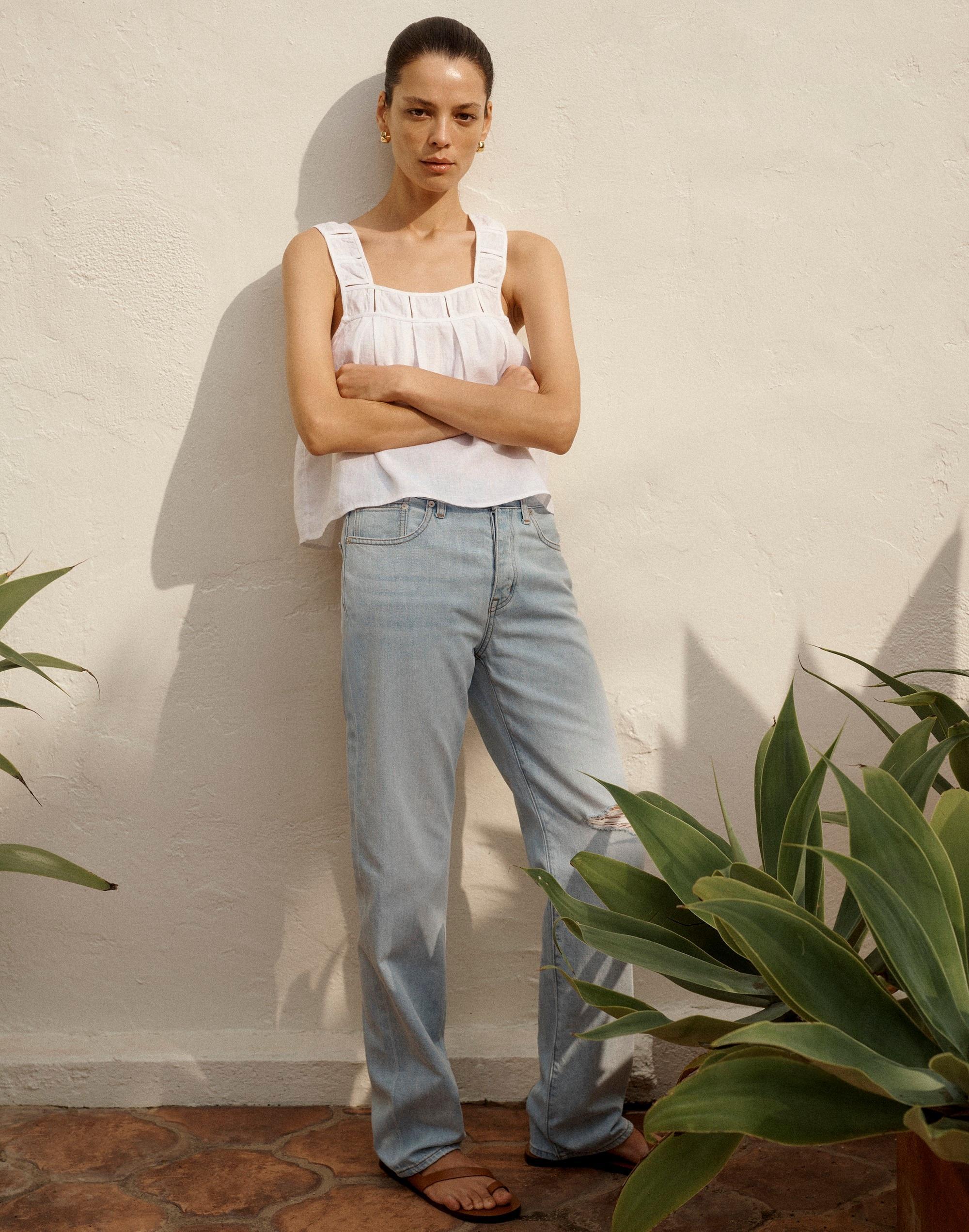 Low-Slung Straight Jeans Product Image