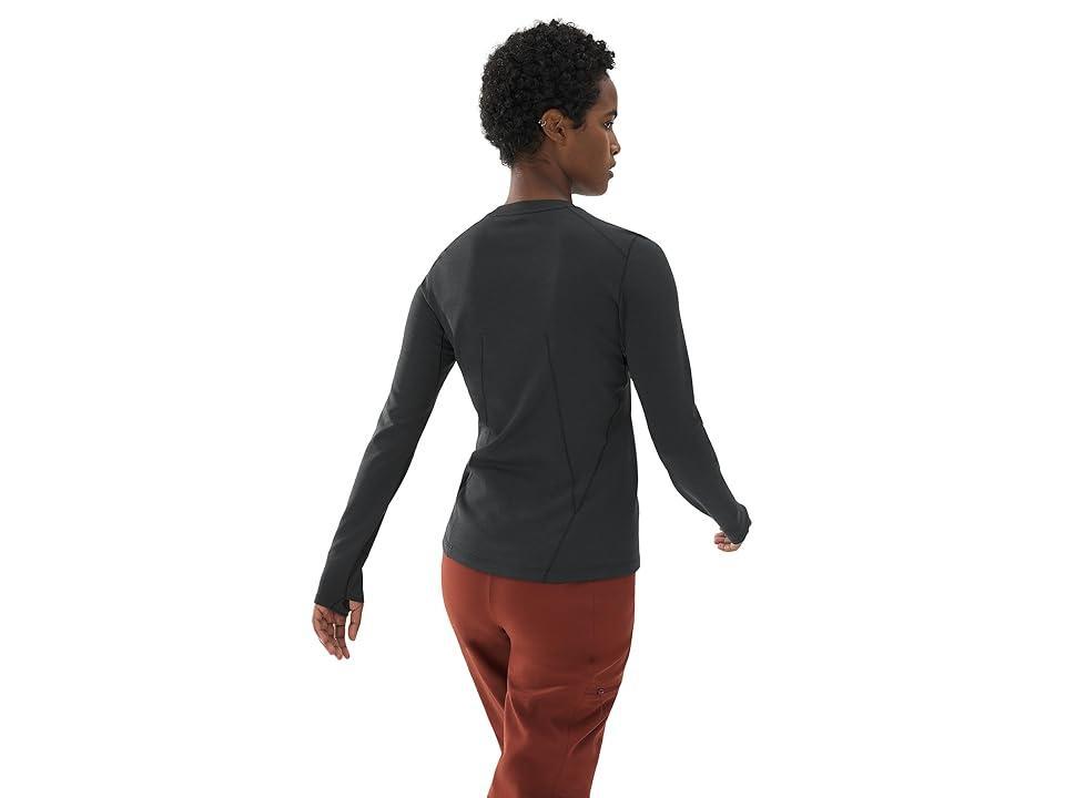 Arc'teryx Taema Thermal Crew Long Sleeve Heather) Women's Clothing Product Image