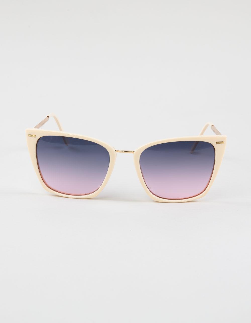 RSQ Fluid Oversized Gradient Sunglasses - Cream Combo Product Image
