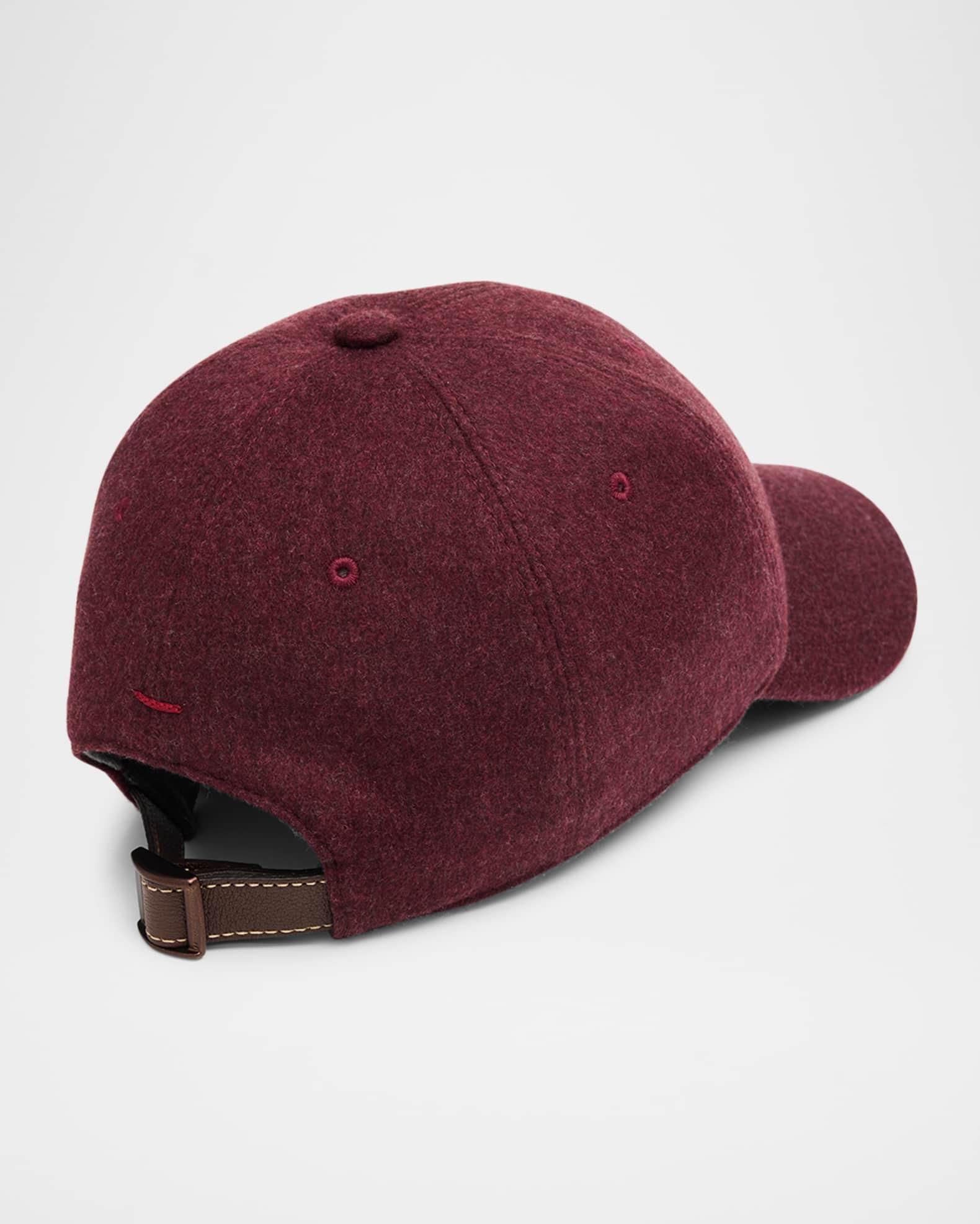 Men's Wool and Cashmere Logo Baseball Cap Product Image