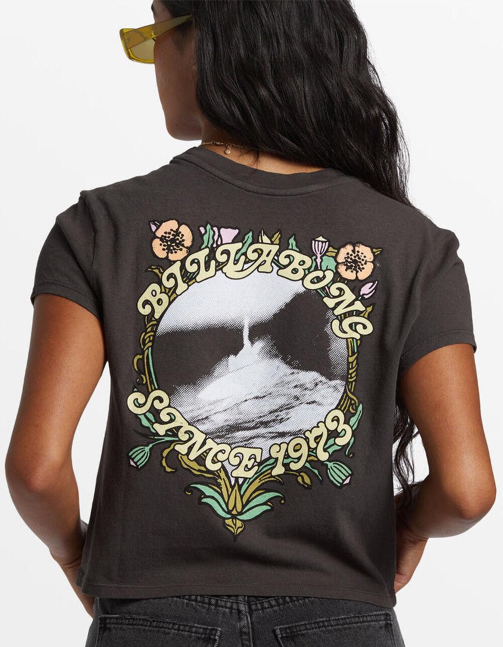 BILLABONG Season Of The Sun Womens Crop Tee - OFF-BLACK Product Image