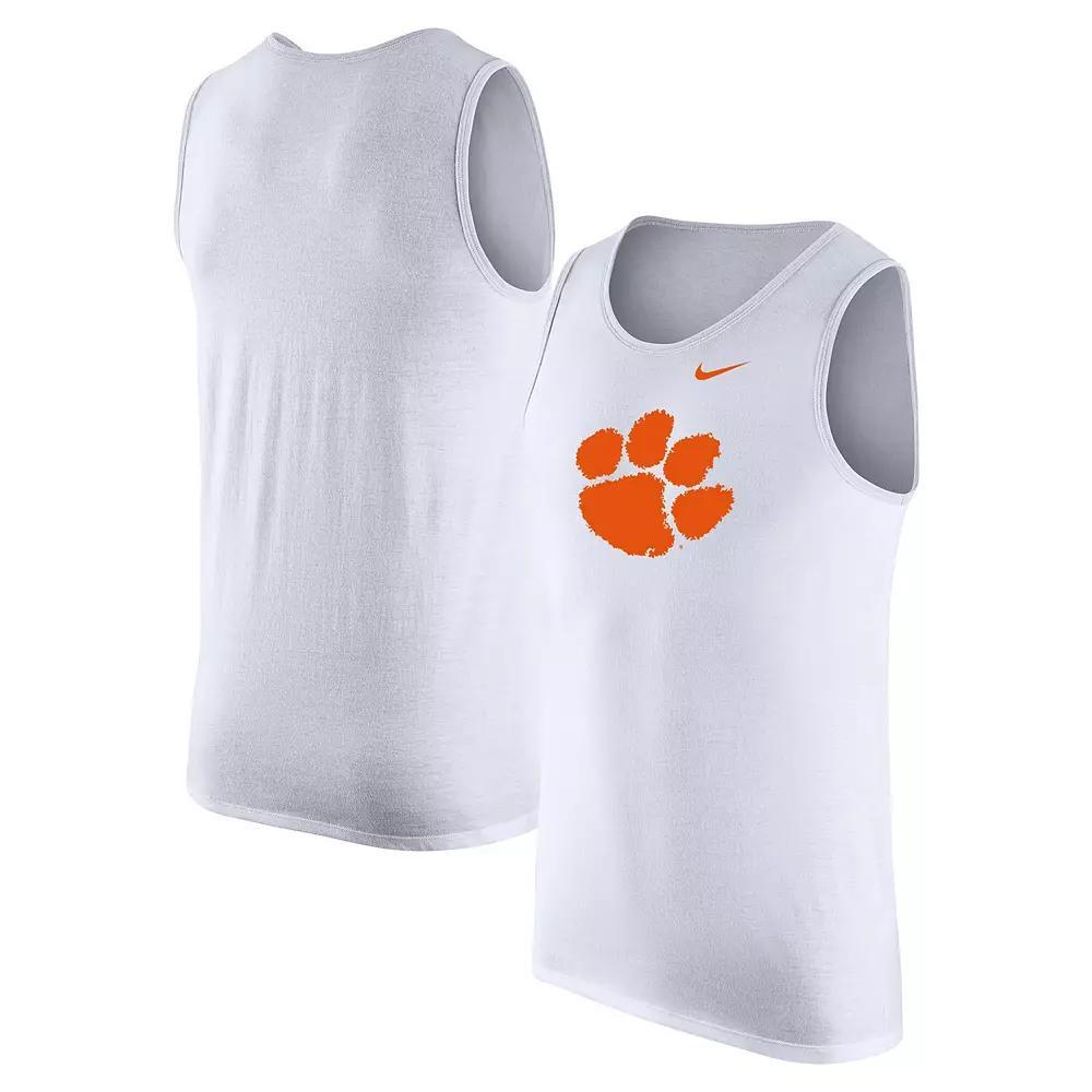 Men's Nike White Clemson Tigers Tank Top, Size: Large Product Image