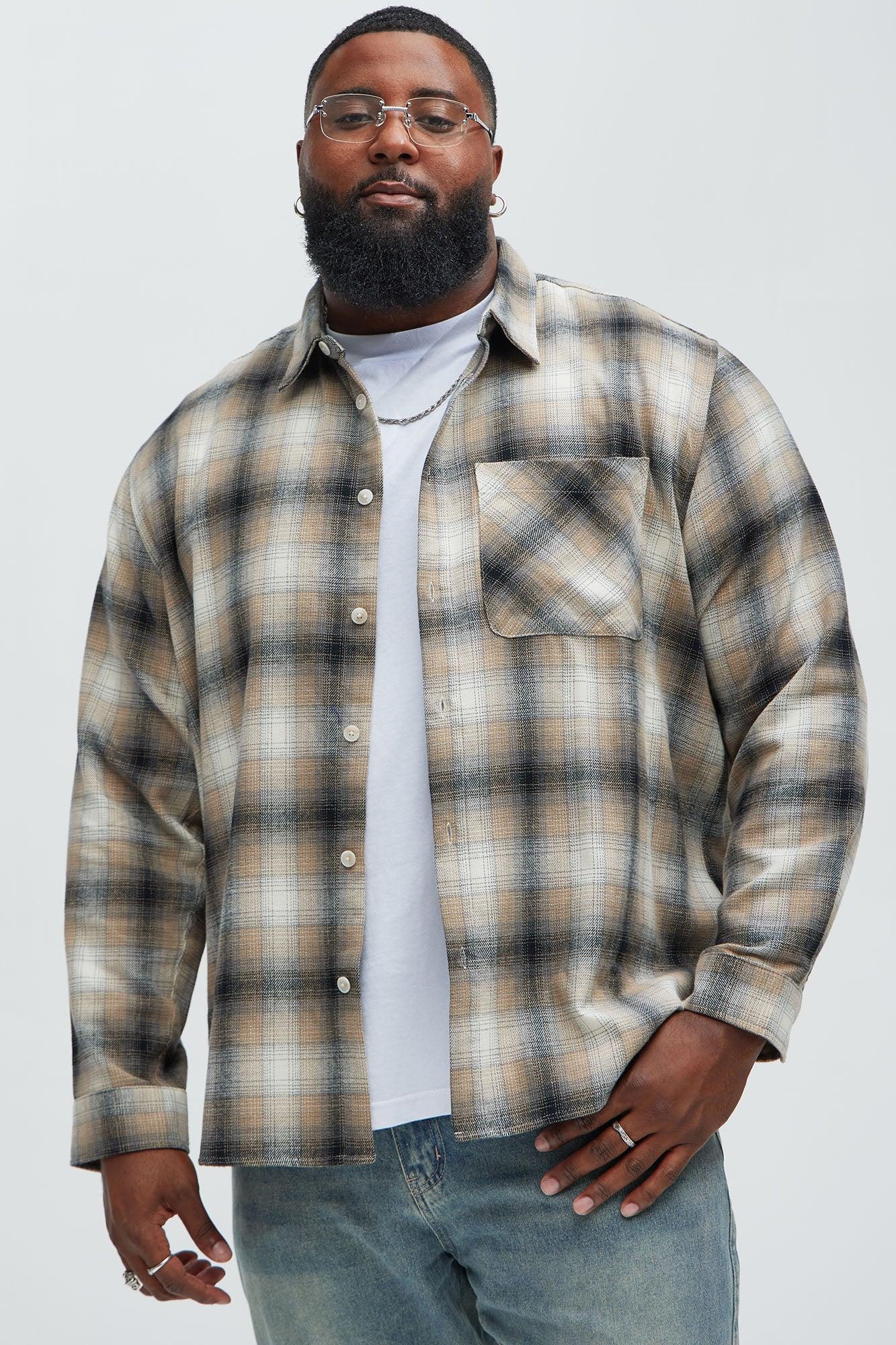 Dighton Plaid Shirt - Taupe/combo Product Image