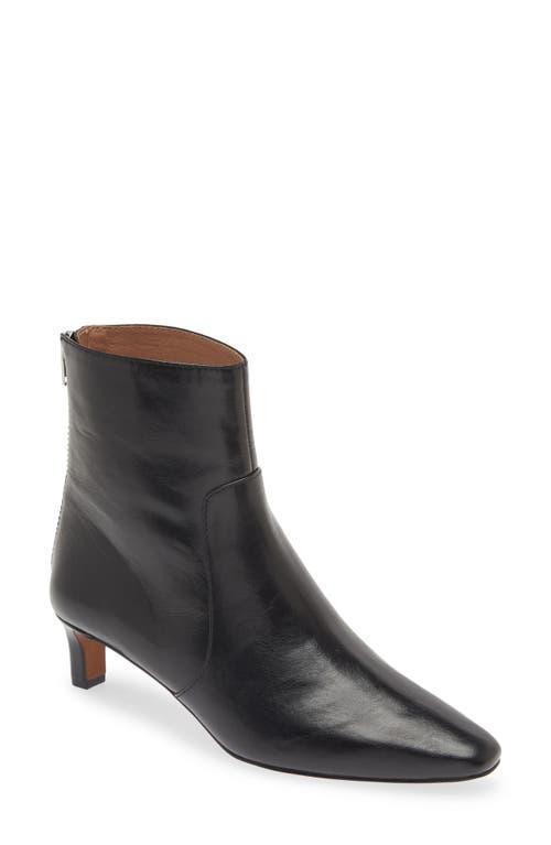 Madewell The Dimes Kitten-Heel Boot In Crinkle Leather (True ) Women's Boots Product Image