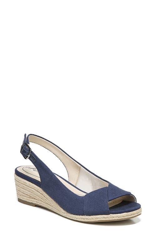 LifeStride Socialite Women's Wedge Sandals, Size: 7 Wide, Red Red Product Image