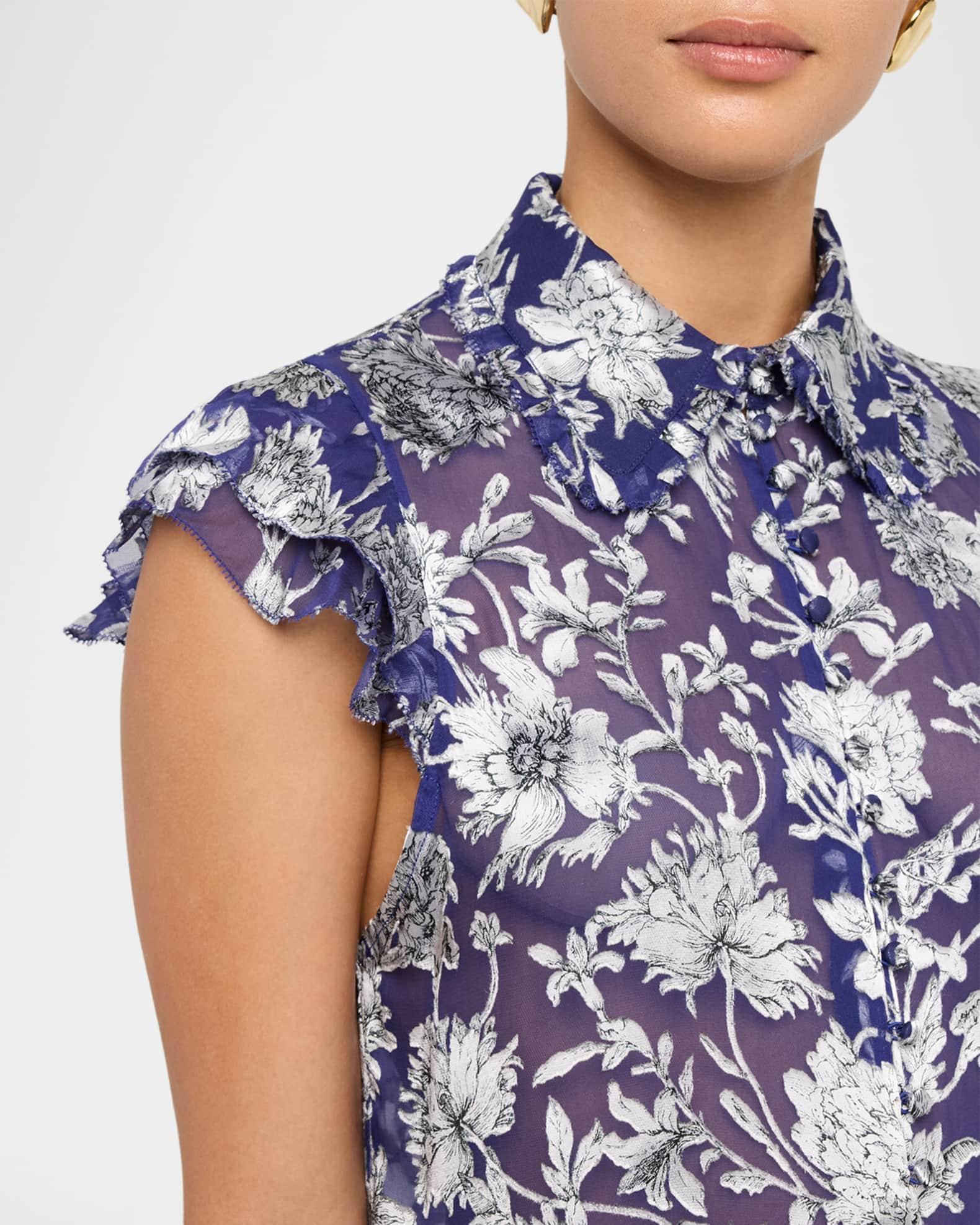 Martel Flutter-Sleeve Blouse Product Image