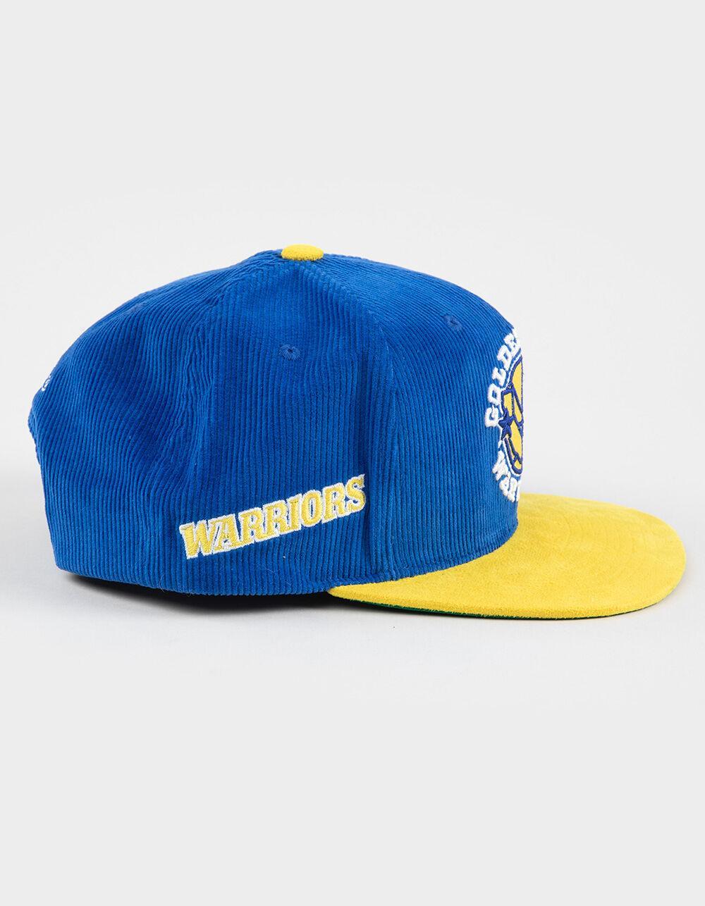 MITCHELL & NESS Golden State Warriors Corduroy Snapback Hat - BLUE COMBO Product Image