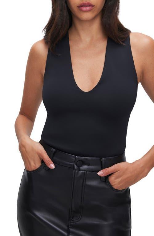 Womens Scuba Deep V-Tank Bodysuit Product Image