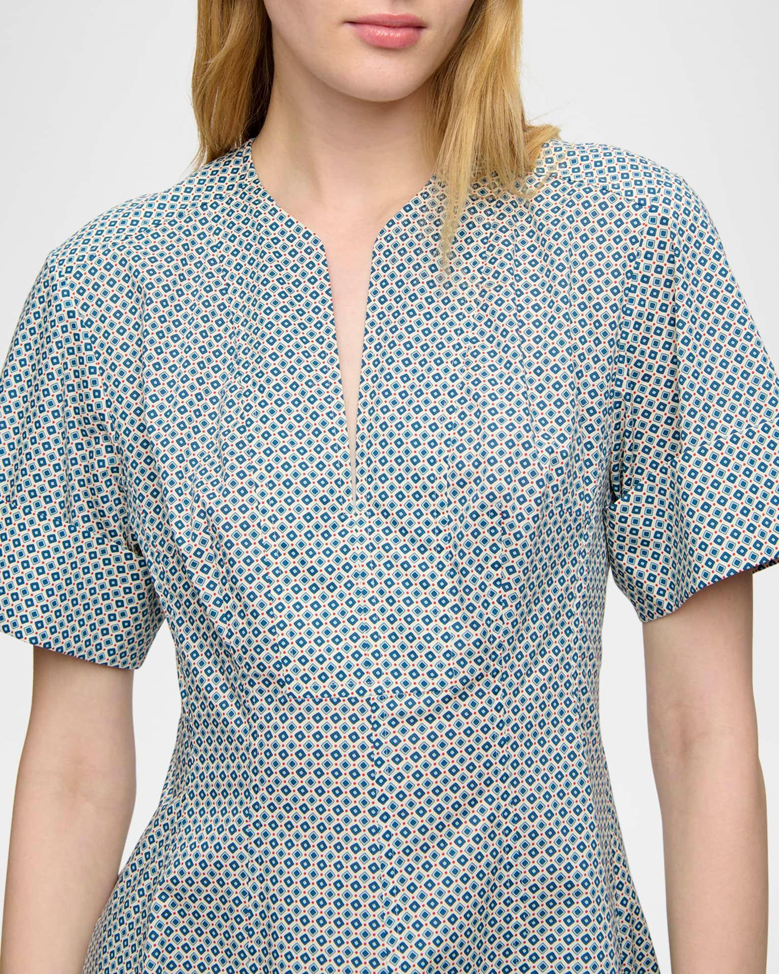 Sora Geometric-Print Mini Shirtdress Product Image