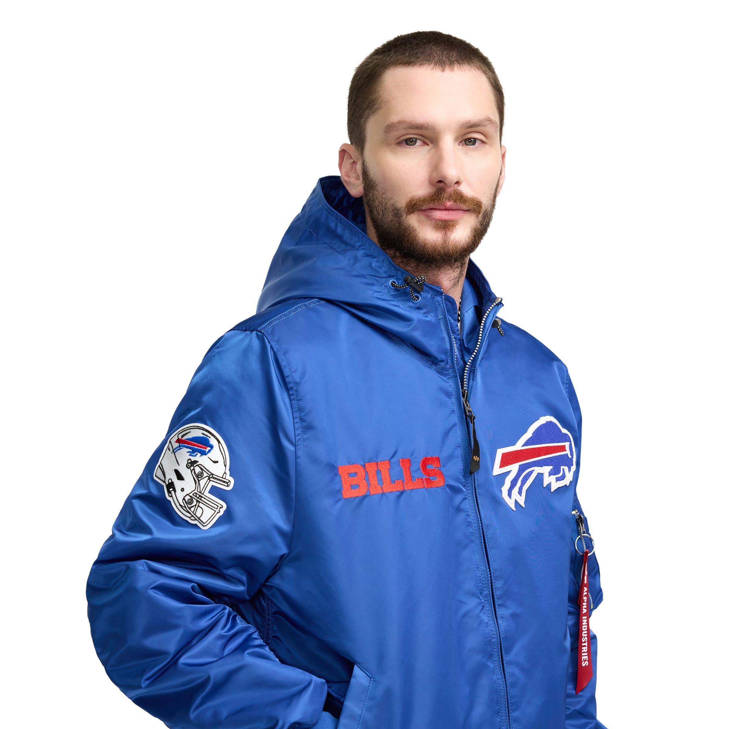 Alpha Industries x Seattle Seahawks Historic L-2B Hooded Bomber Jacket Male Product Image