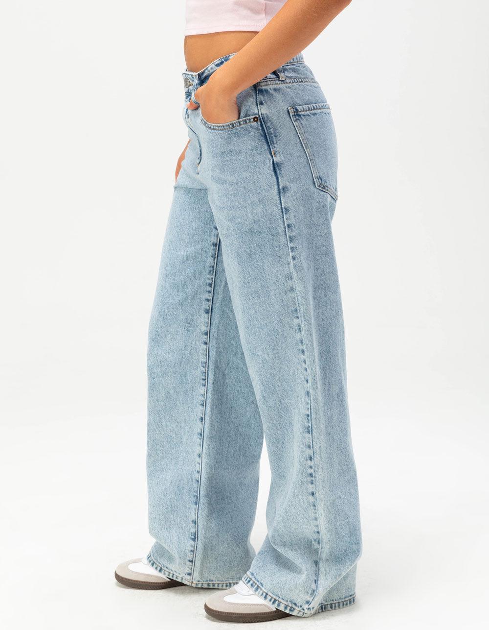 RSQ Womens High Rise Baggy Jeans - MEDIUM WASH Product Image