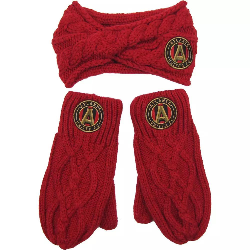 Women's ZooZatz Atlanta United FC Headband & Mittens Set, Atu Red Product Image