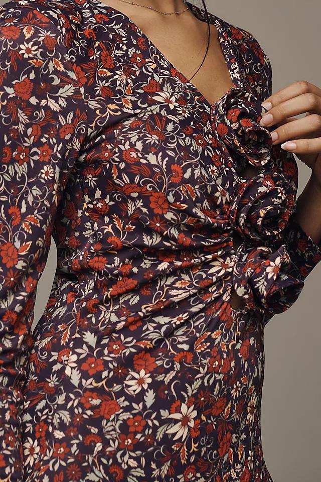 Farm Rio Chelsea Garden Long-Sleeve Deep-V Maxi Dress Product Image