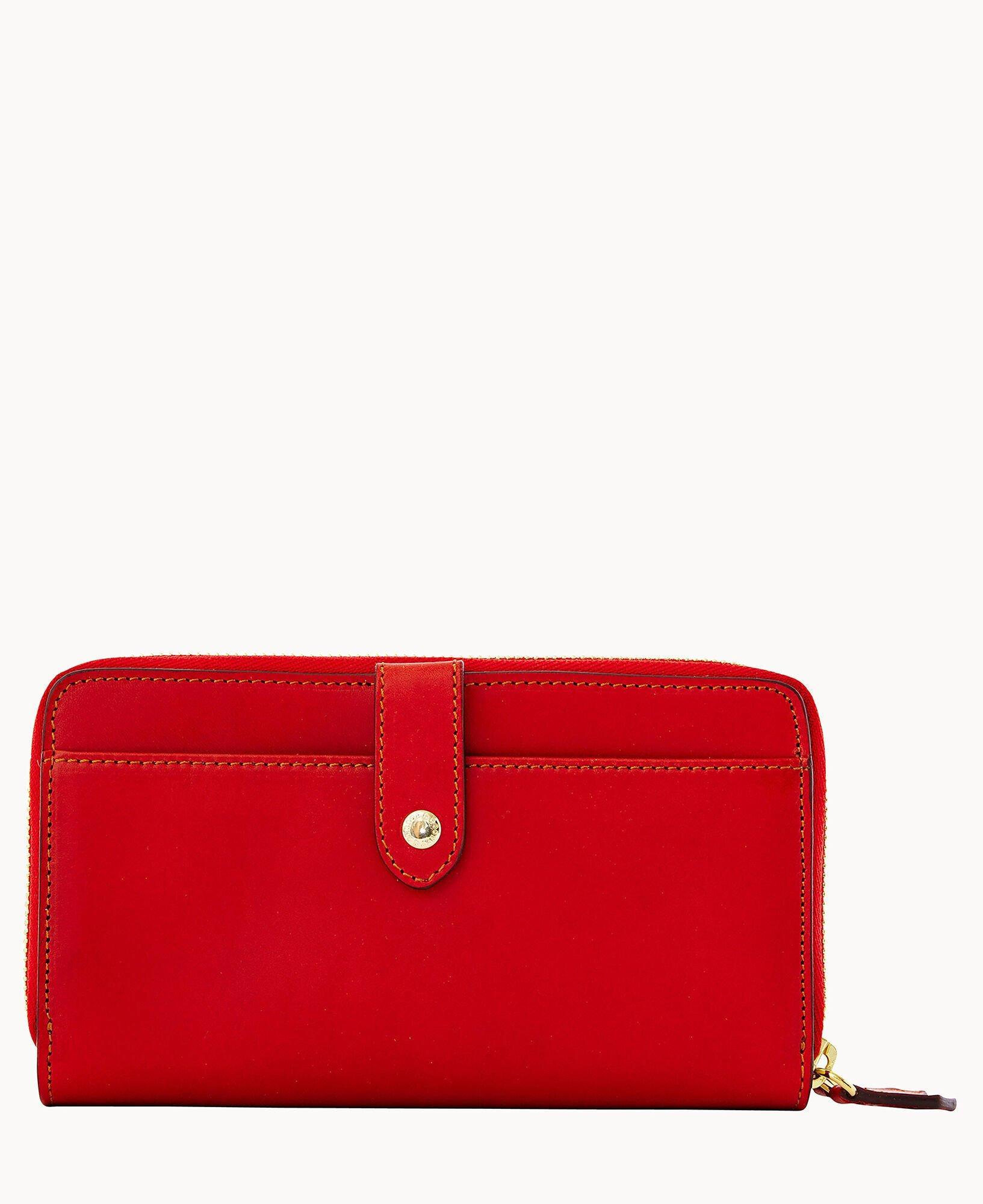 Dooney & Bourke Womens Alto Large Double Zip Organizer in Black, Leather Product Image