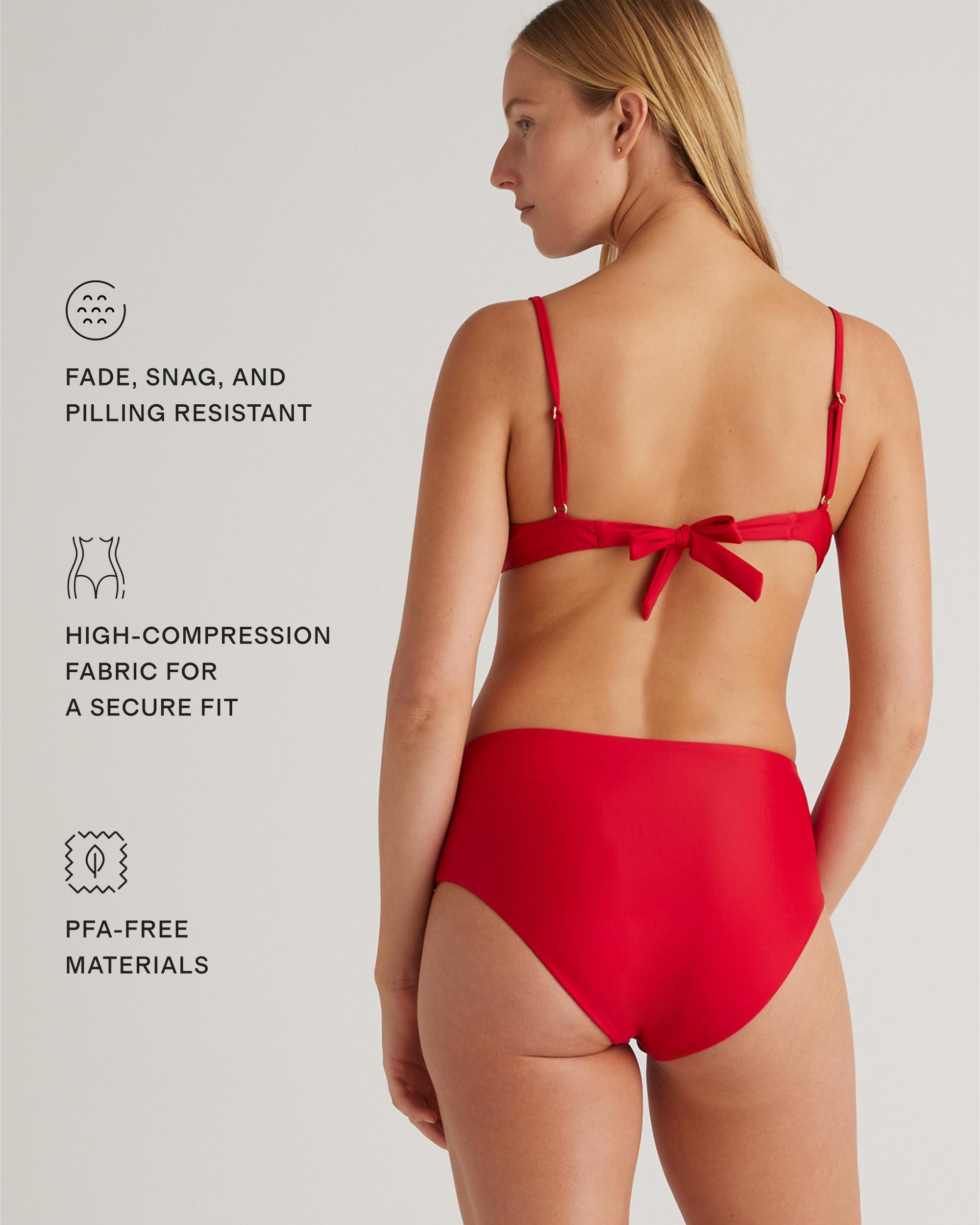 Quince | Women's Italian Demi Bikini Top Size XS, 78% Recycled Polyamide, 22% Spandex Product Image