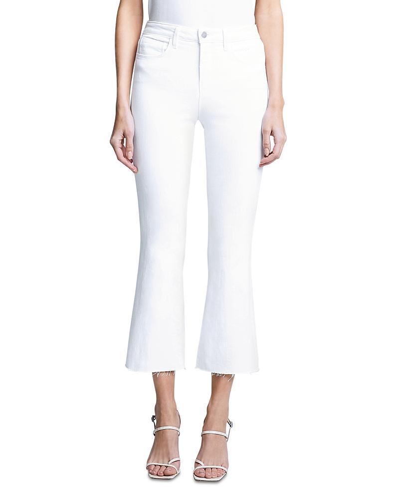 Womens Kendra Cropped Flare Jeans Product Image