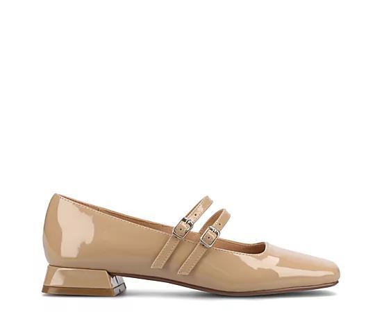 Journee Gredah Double Buckle Womens Mary Jane Dress Flats Product Image