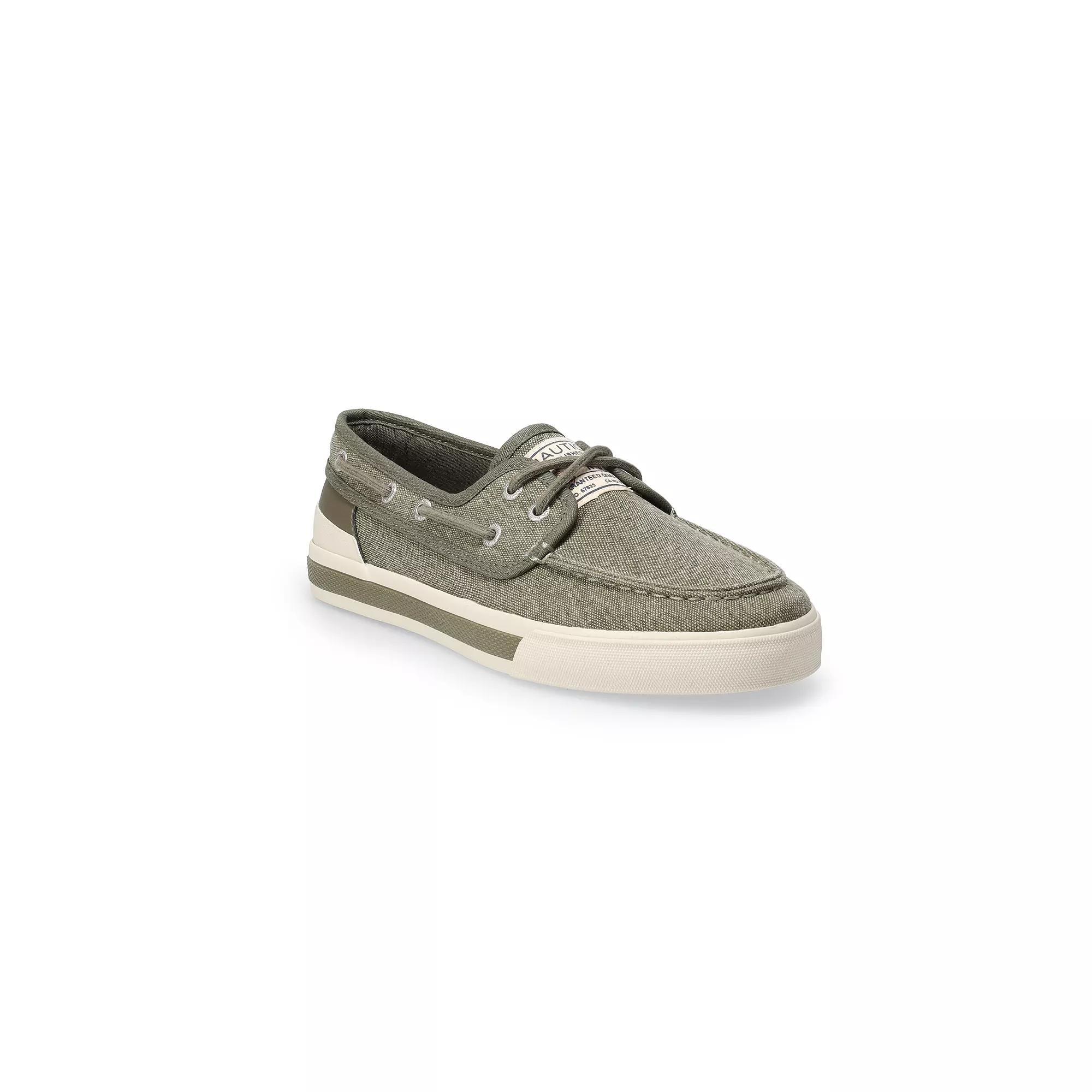 Nautica Men's Boat Shoes, Size: 9.5, Green Product Image