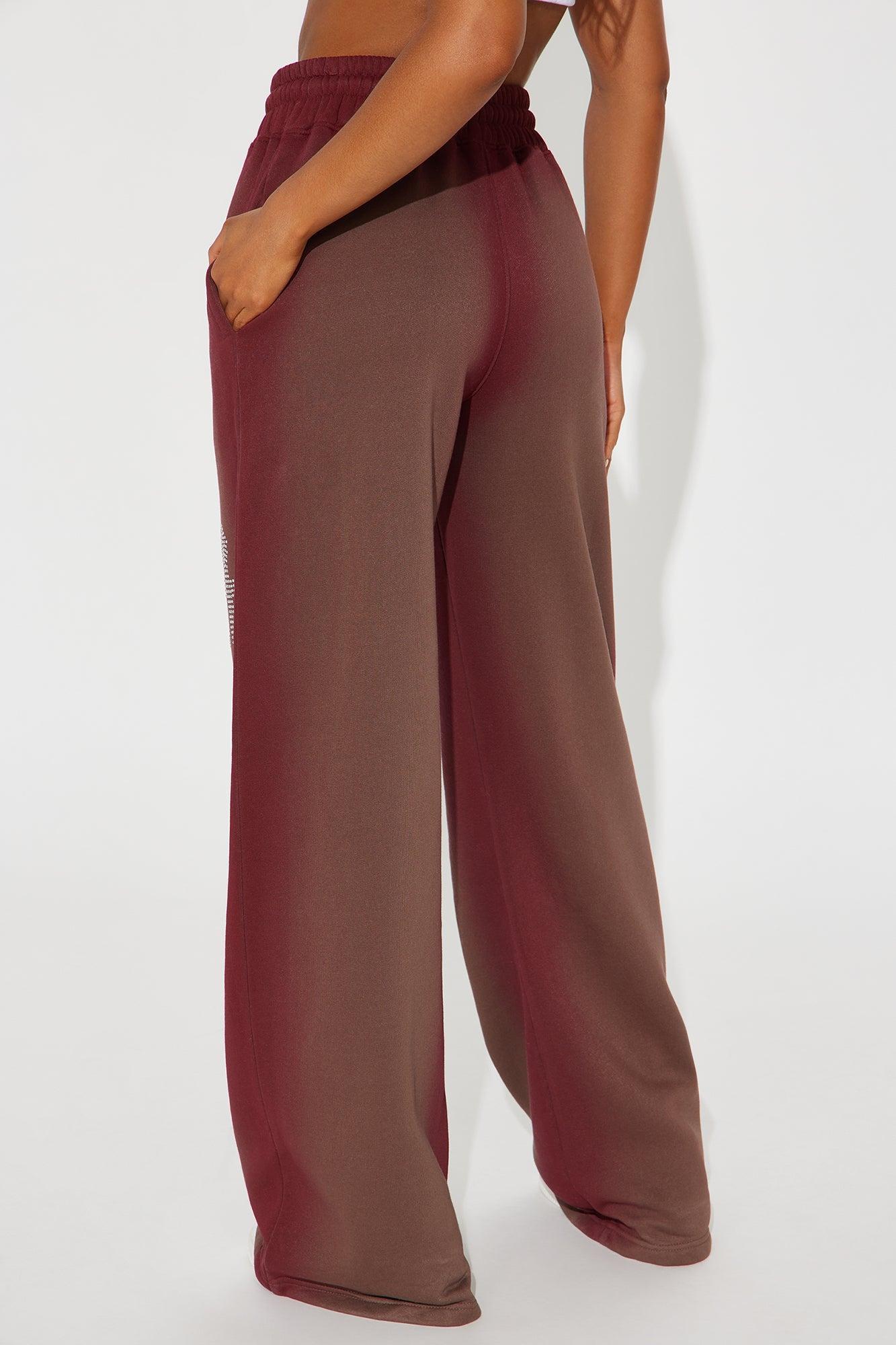 Every Day's A Good Day Washed Wide Leg Pant - Brown/combo Product Image