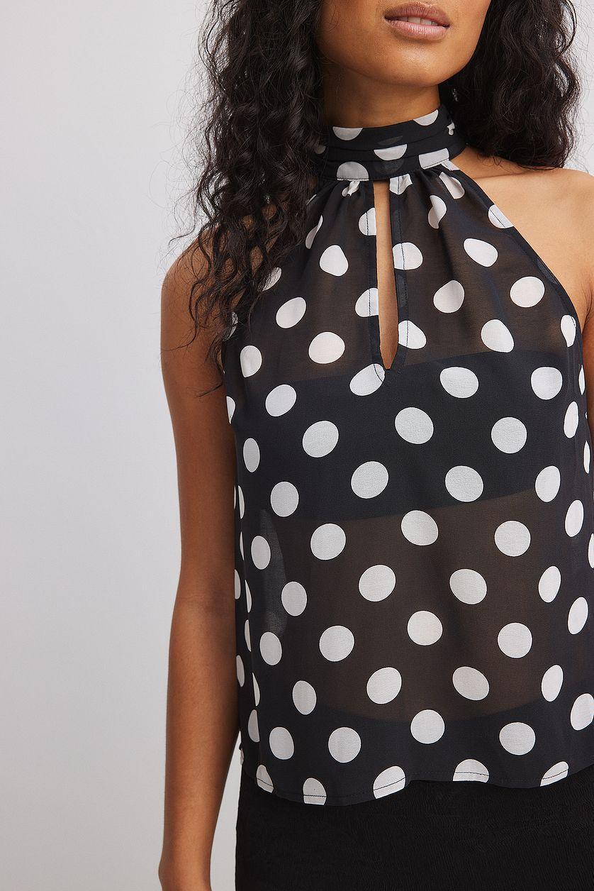 Halterneck Chiffon Top Product Image
