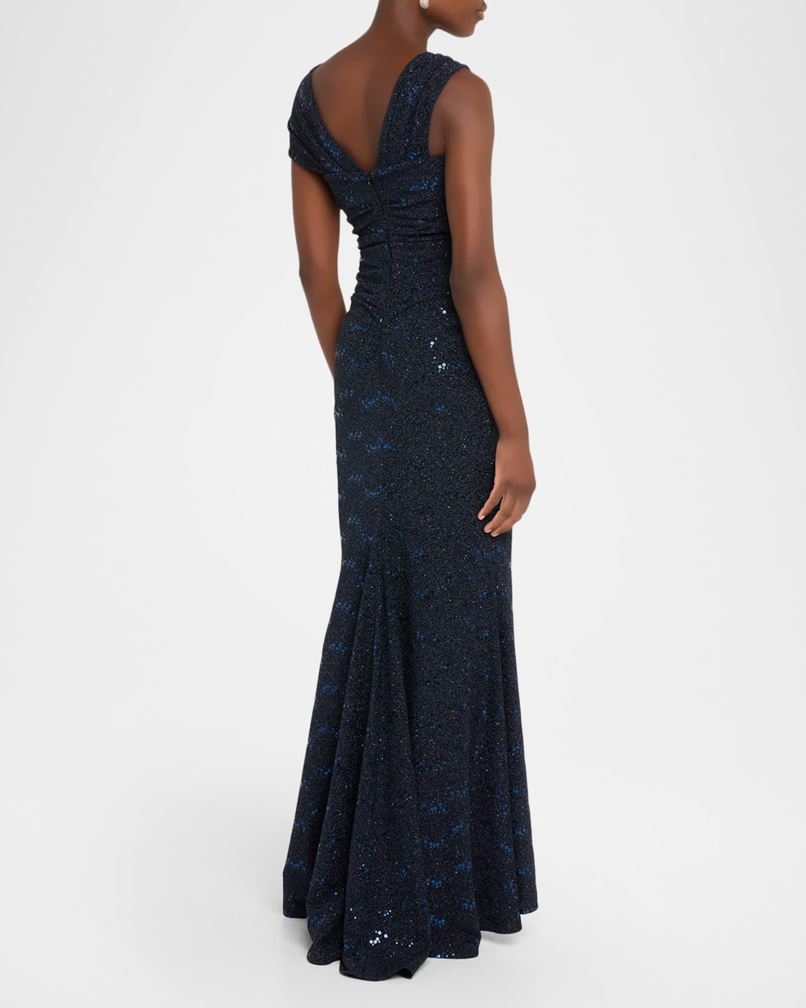 Stardust Jersey Off-The-Shoulder Gown Product Image