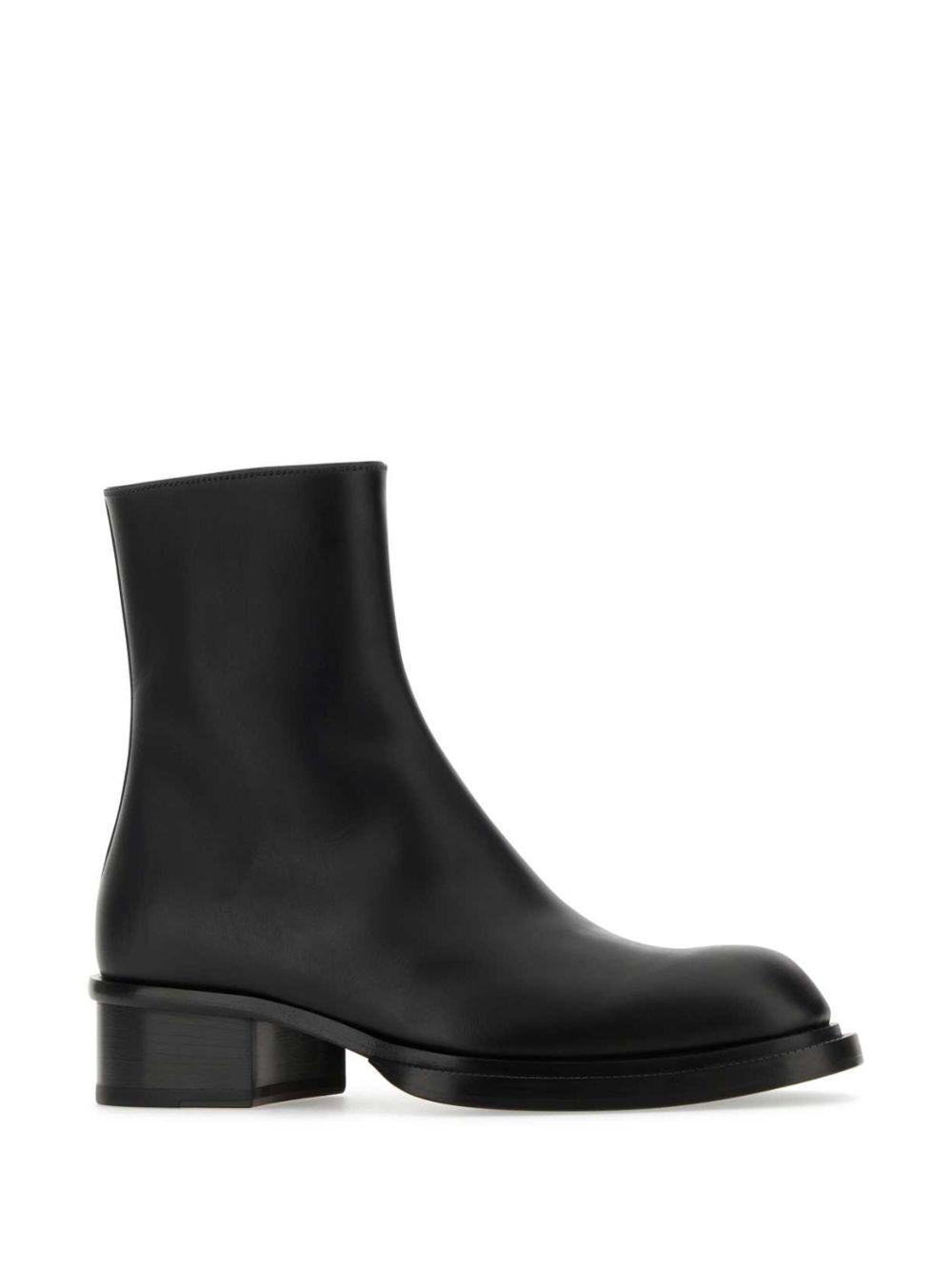 Cuban Stack leather boots Product Image