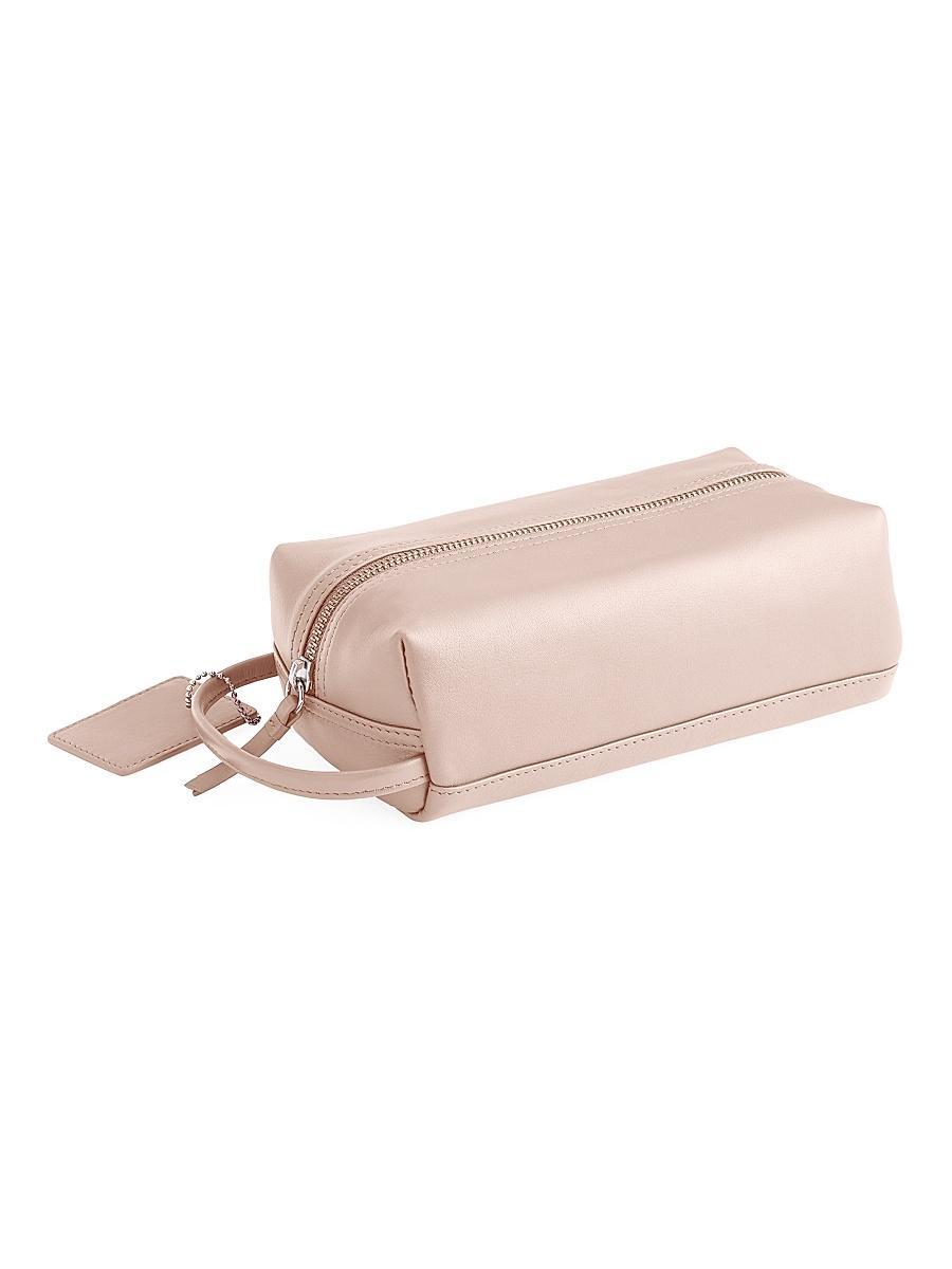 Womens Compact Leather Toiletry Bag Product Image