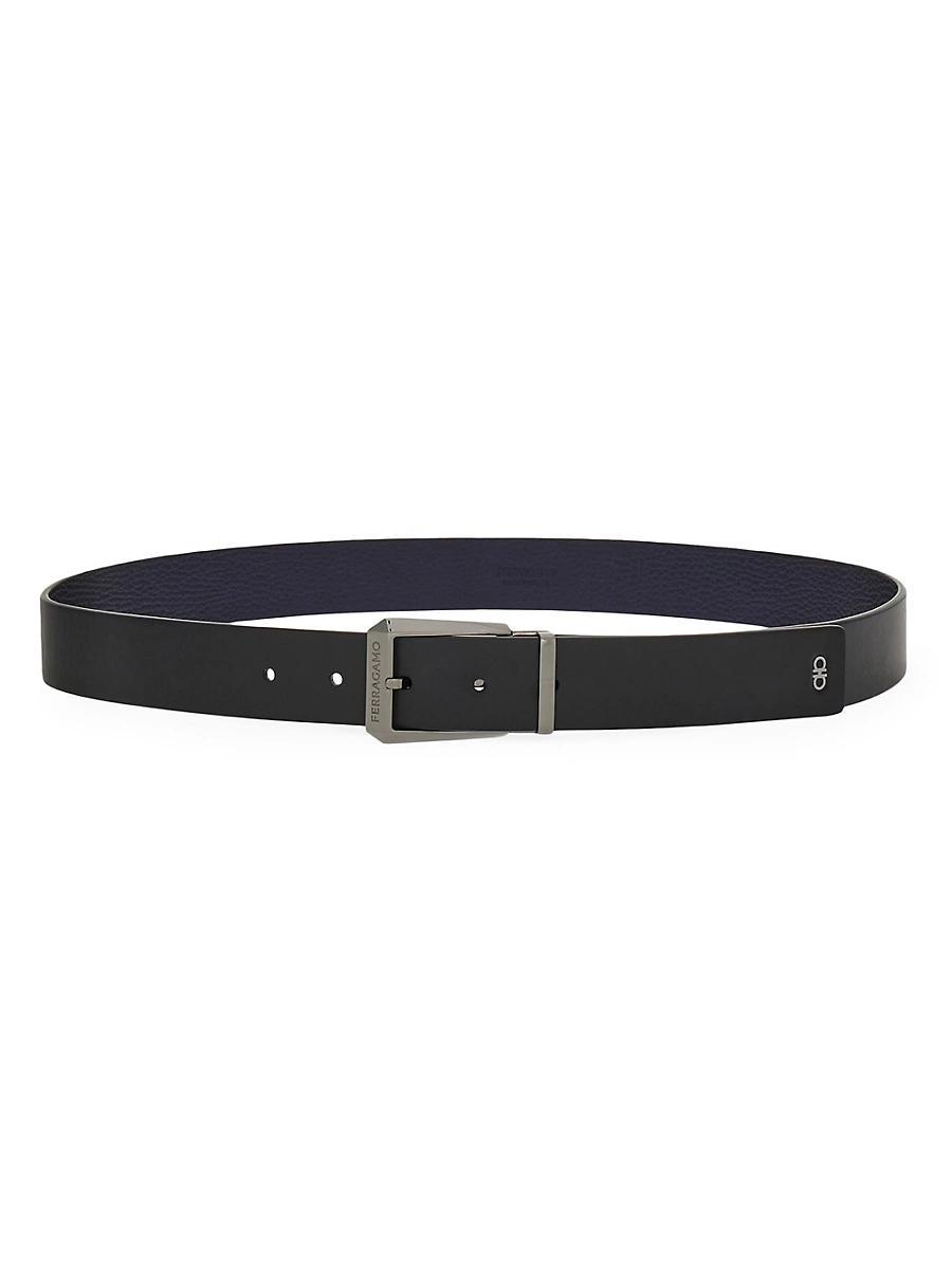 Mens Classic Leather Buckle Belt Product Image