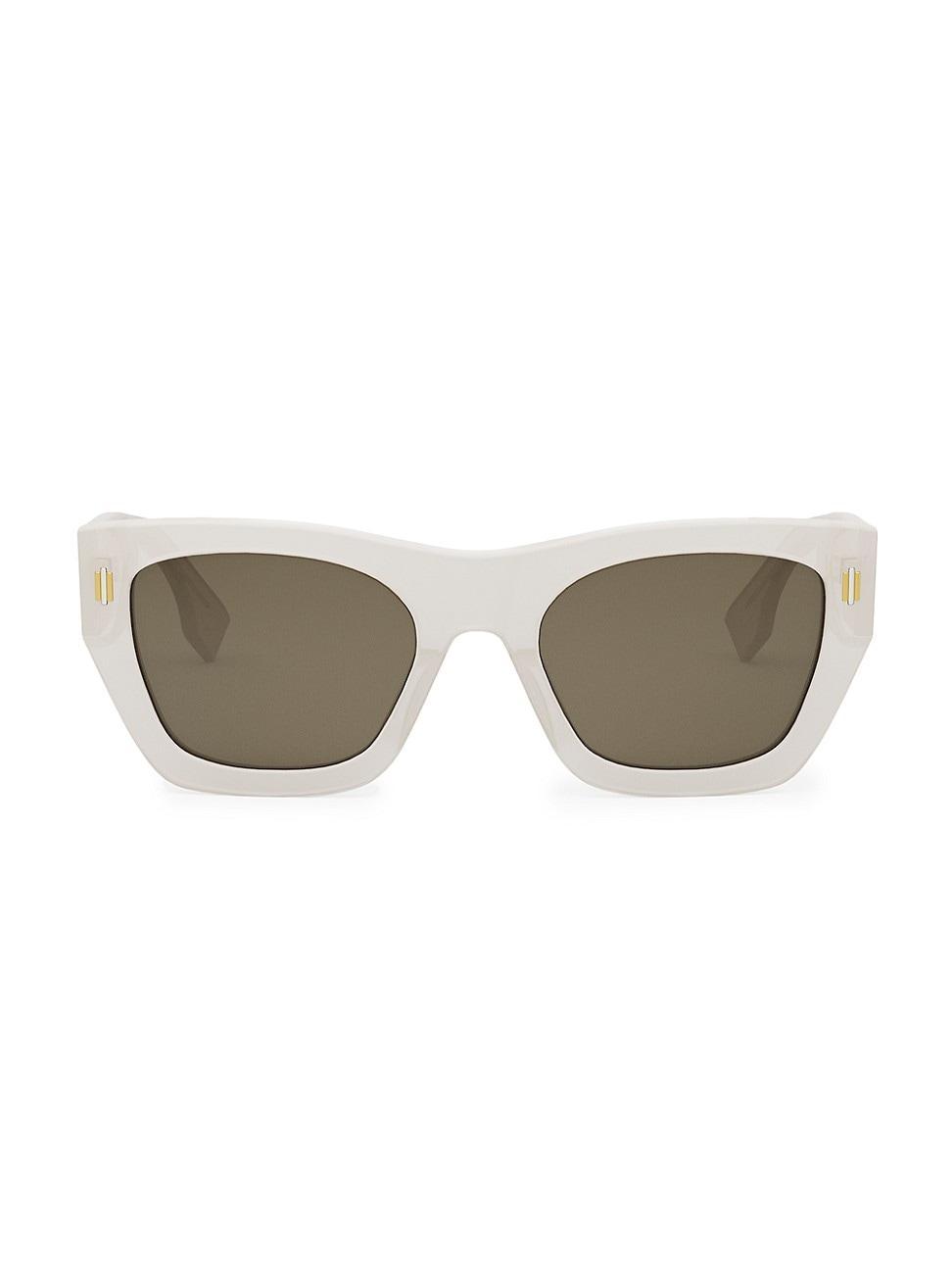 Fendi Roma Rectangular Sunglasses, 53mm Product Image