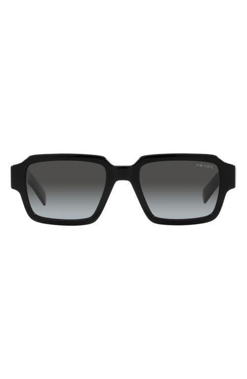 Prada Mens PR 02ZS 52mm Square Sunglasses Product Image