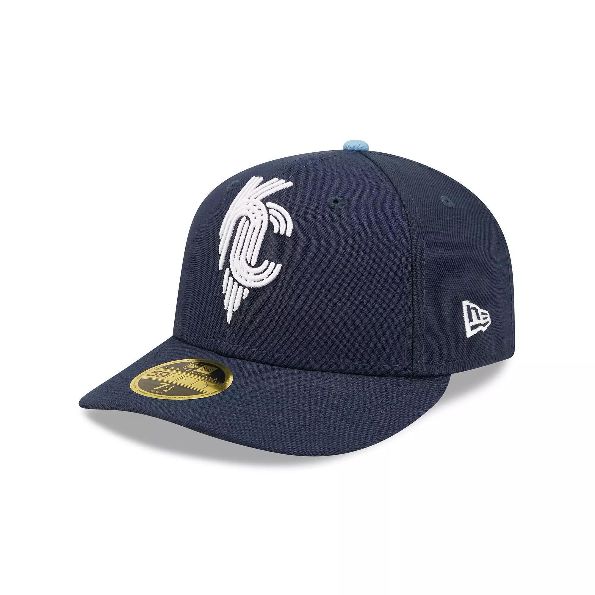 Men's New Era Navy Kansas City Royals 2022 City Connect Low Profile 59FIFTY Fitted Hat, Size: 7 7/8, Blue Product Image