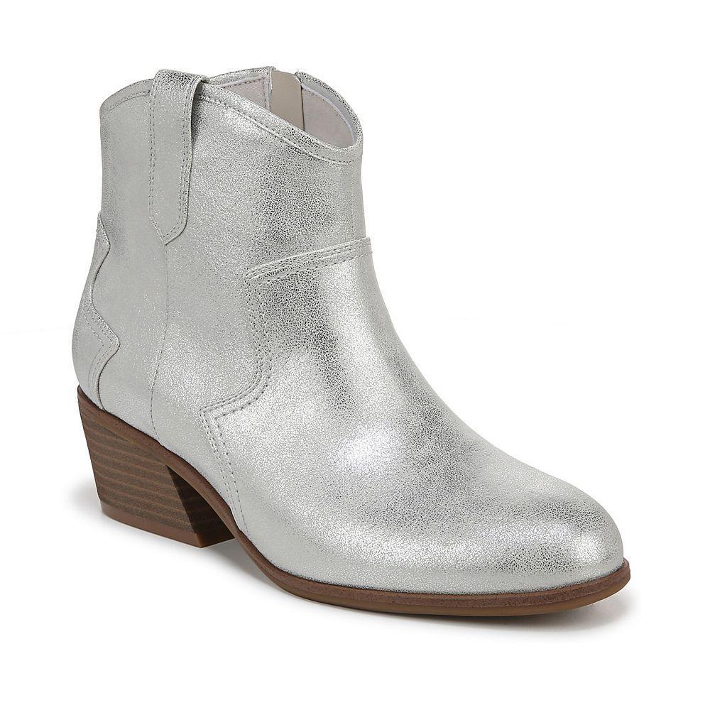 Dr. Scholl's Lasso Women's Western Ankle Boots, Size: 6, Black Off White Product Image
