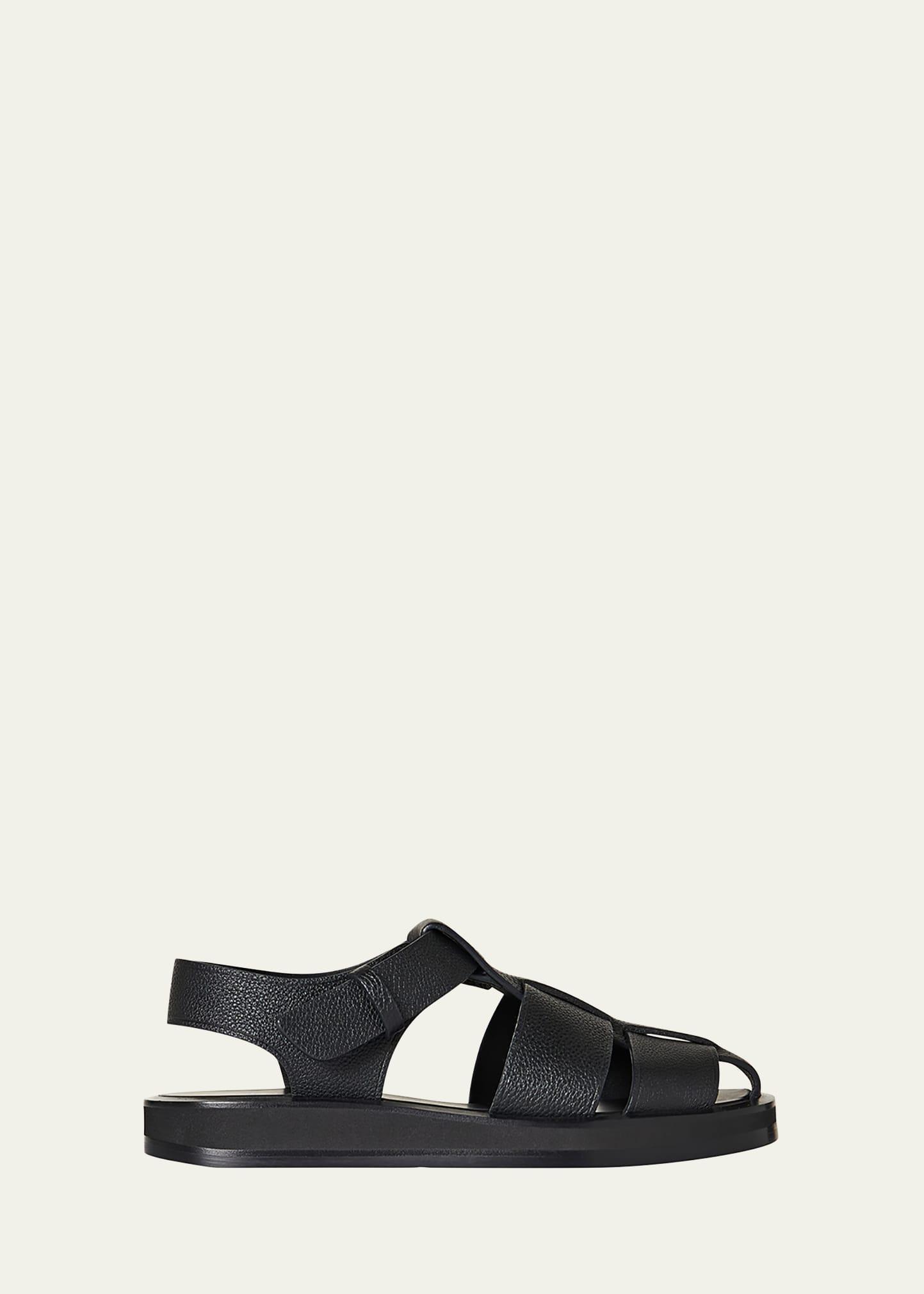 Womens Fisherman Flat Leather Sandals Product Image