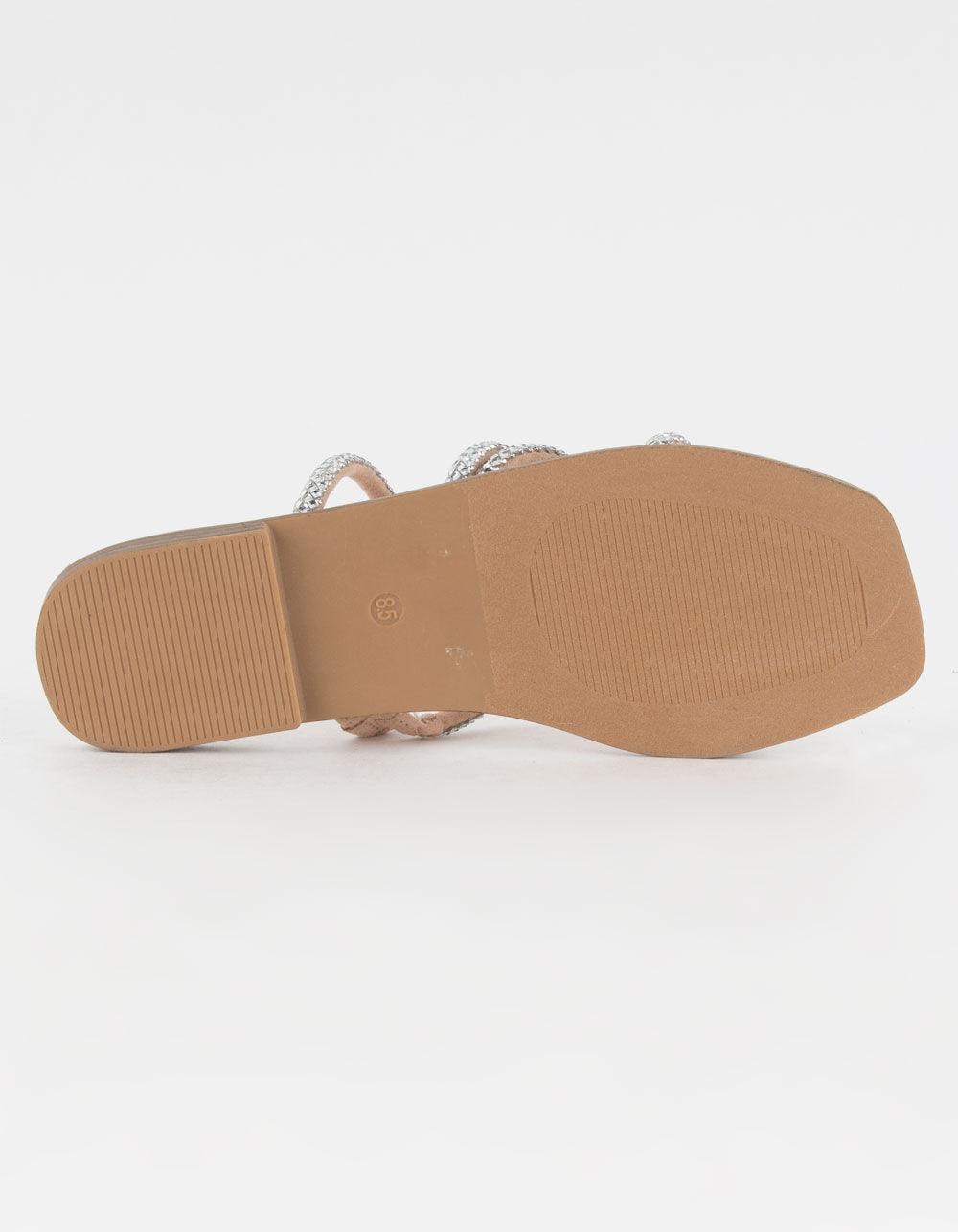 MADDEN GIRL Posh Womens Strappy Flat Sandals - METALLIC CMBO Product Image