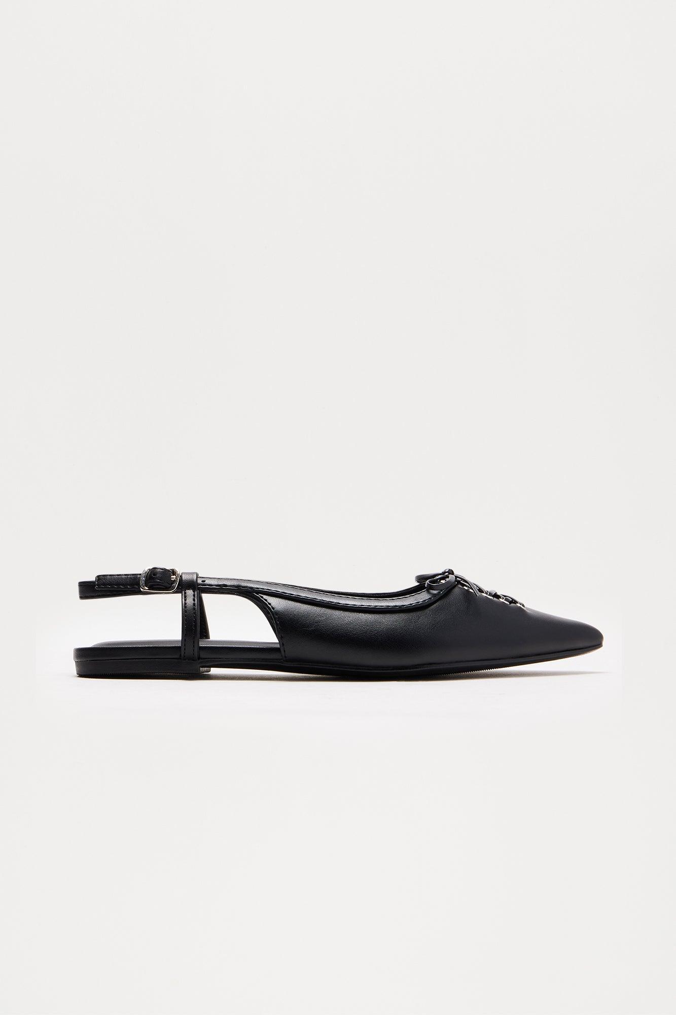 Cammie Slingback Flats - Black Product Image