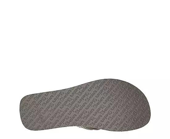 Skechers Cali® Vinyasa Happy Spring Women's Wedge Thong Sandals, Size: 9, Brown Product Image