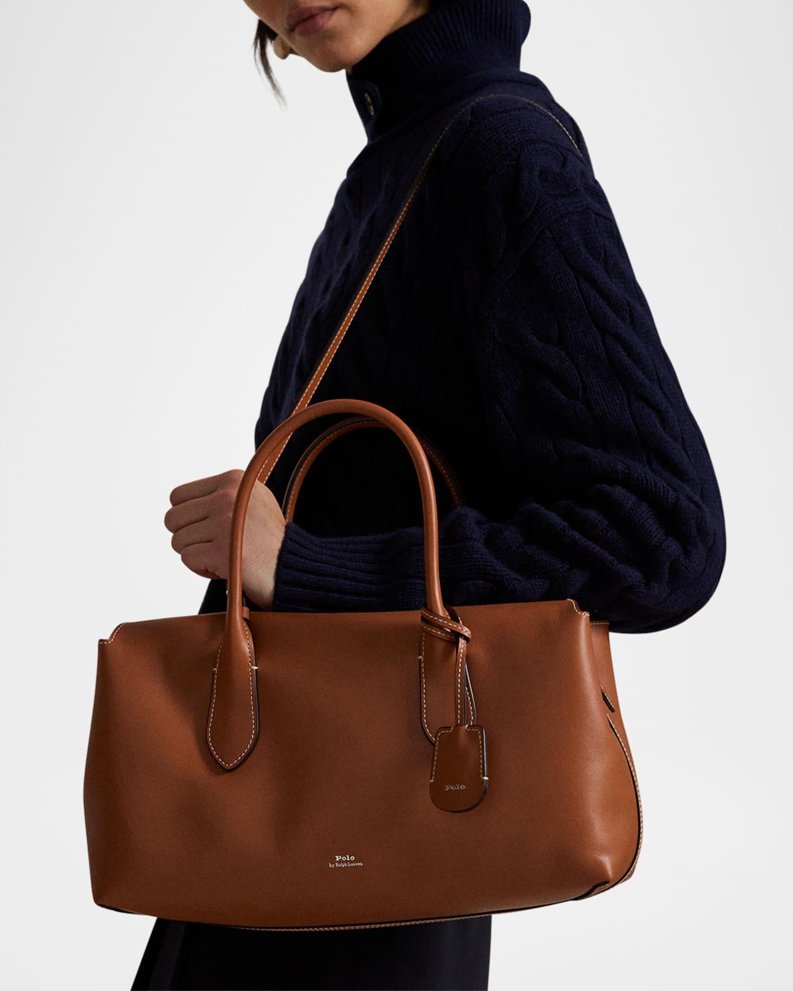 Bellport Medium Smooth Leather Satchel Bag Product Image