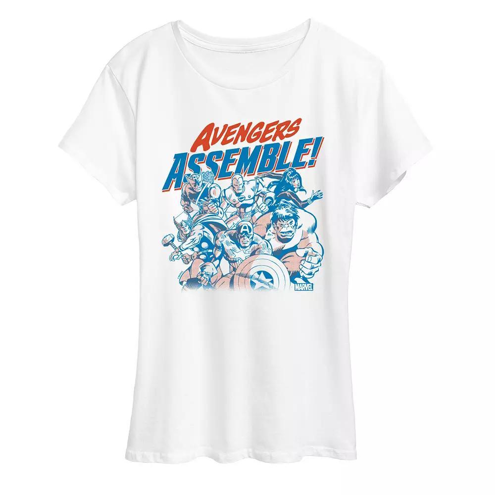 Womens Marvel Avengers Assemble! Group Graphic Tee Product Image