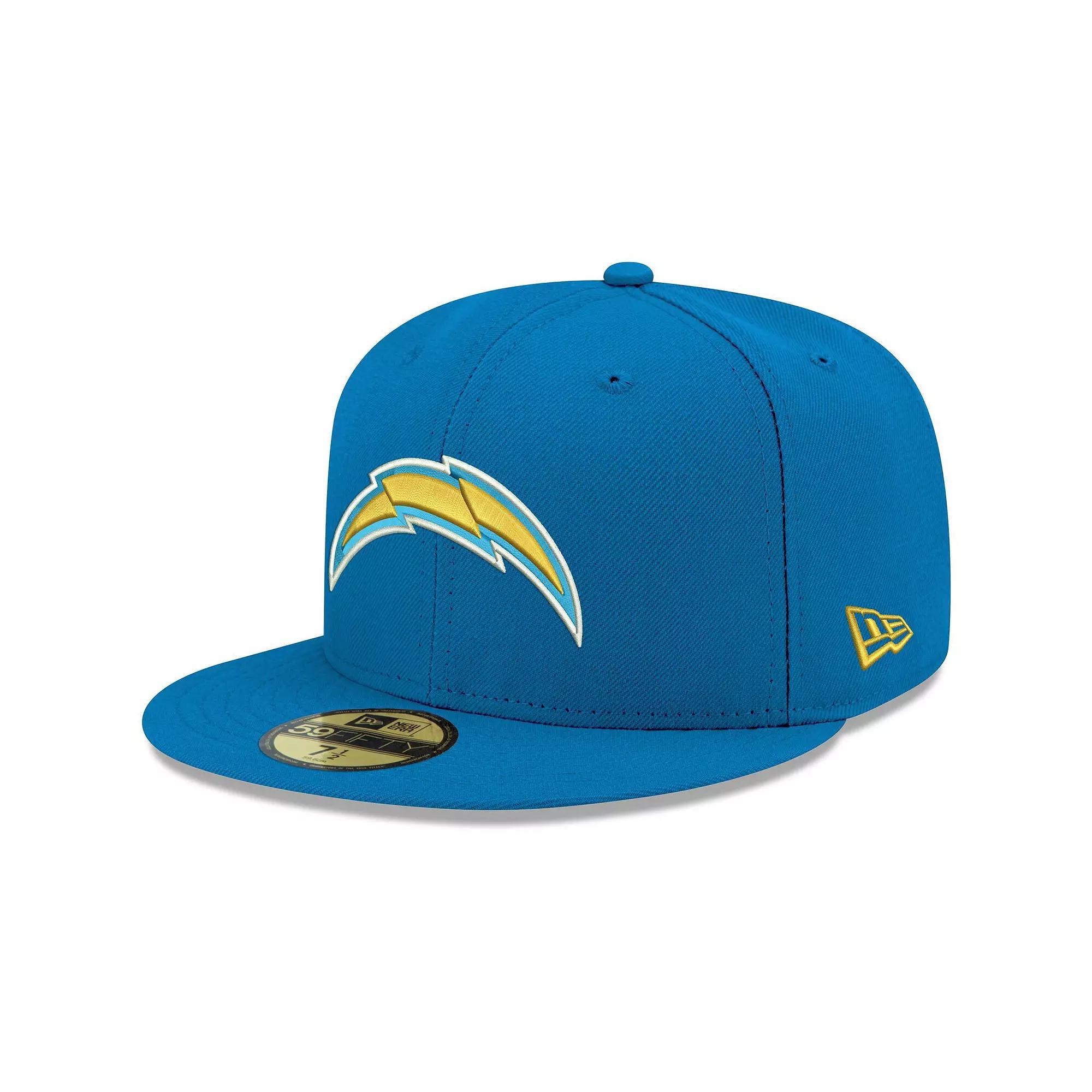Men's New Era Powder Blue Los Angeles Chargers Team Basic 59FIFTY Fitted Hat, Size: 8 Product Image