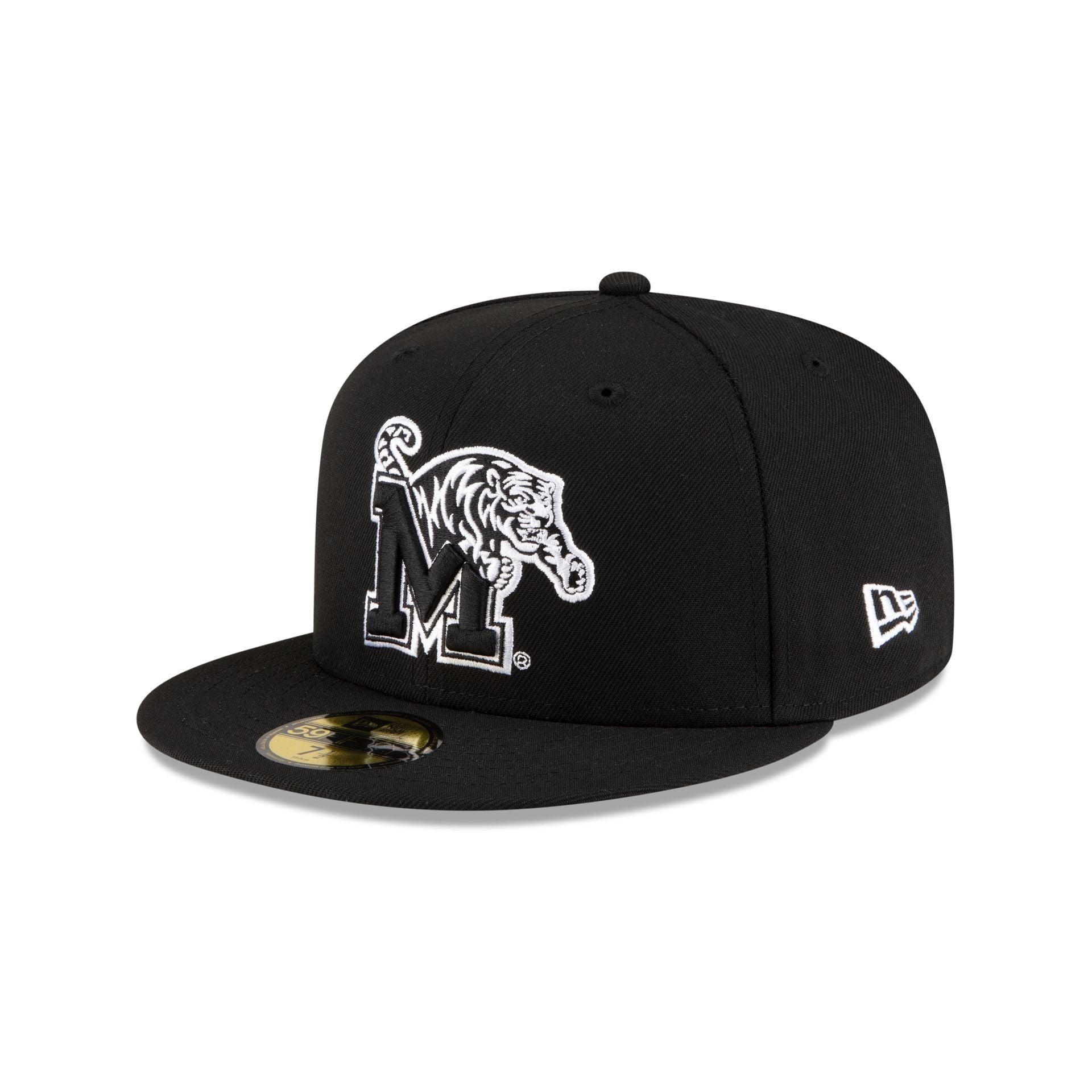 Memphis Tigers Black & White 59FIFTY Fitted Hat Male Product Image