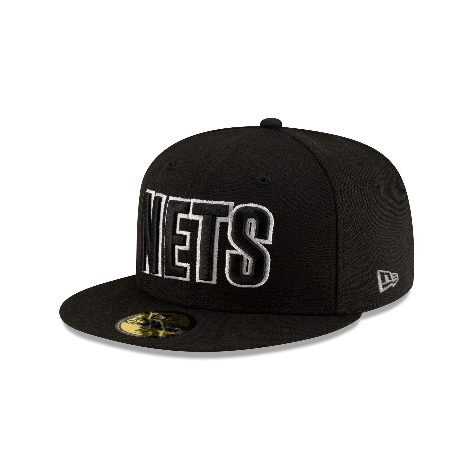 Atlanta Braves Black and White Basic 59FIFTY Fitted Hat Male Product Image