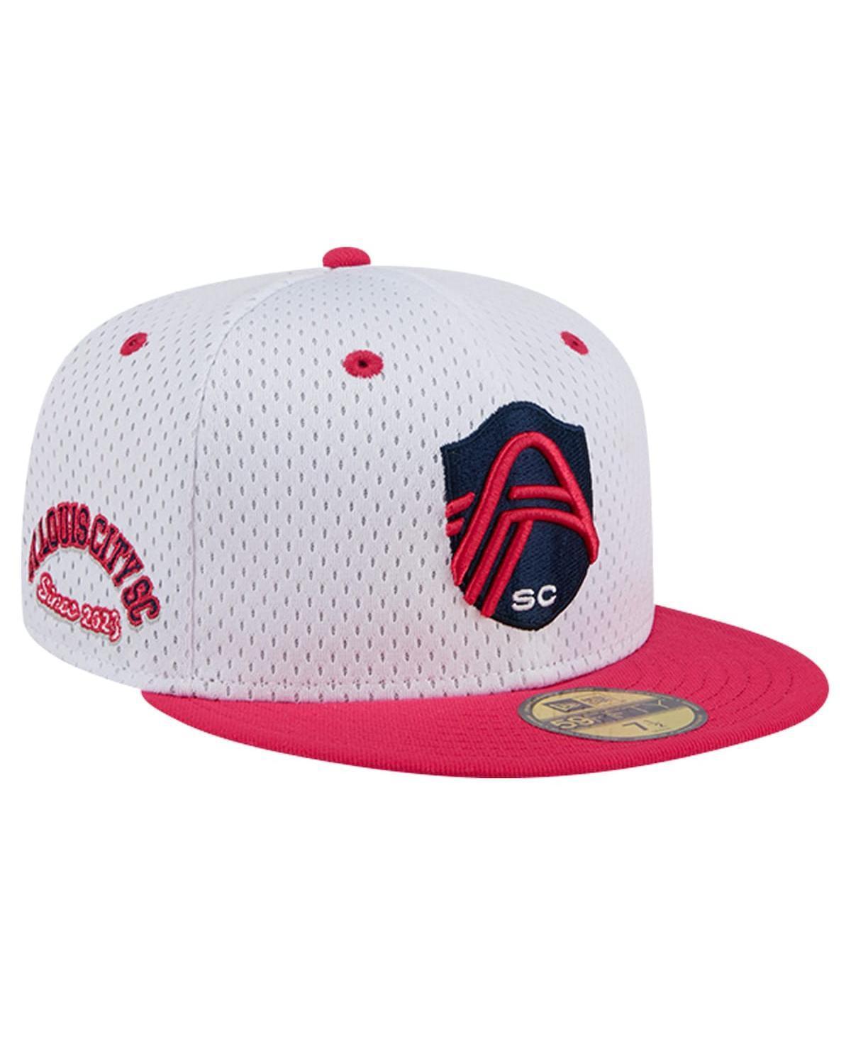 Men's New Era Gray St. Louis City SC Throwback Mesh 59FIFTY Fitted Hat, Size: 7 1/4, Slc White Product Image
