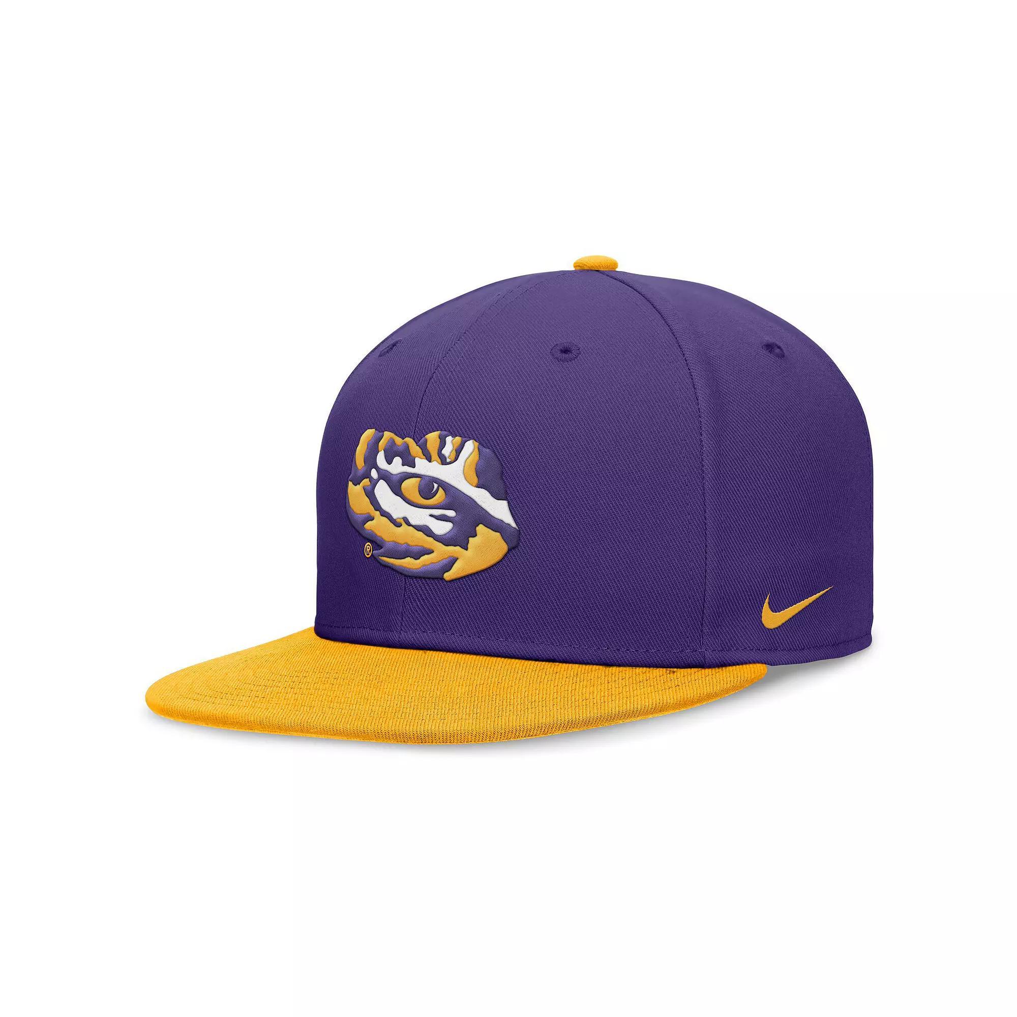 Men's Nike Purple/Gold LSU Tigers Performance Fitted Hat, Size: 7 1/2 Product Image