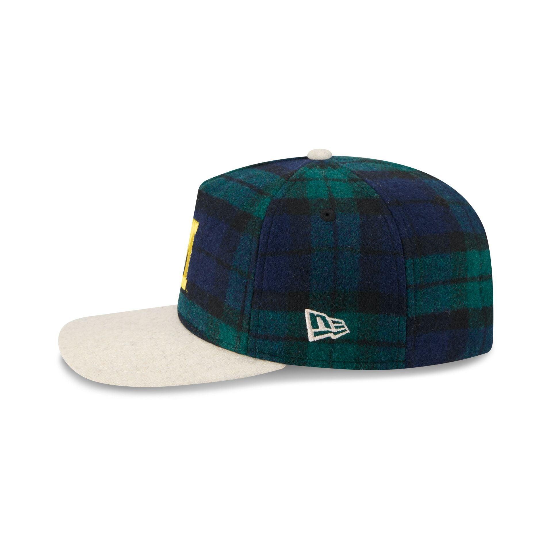 Michigan Wolverines Plaid Letterman 19TWENTY Adjustable Hat Male Product Image