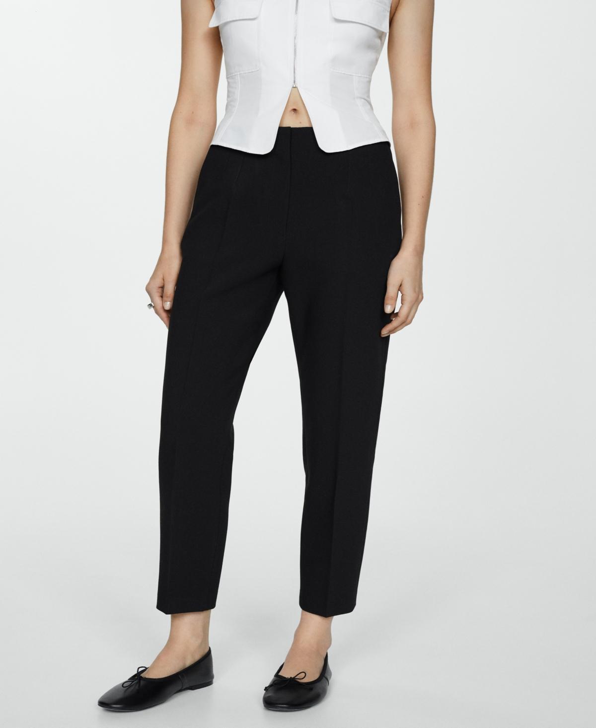 Mango Womens Pleat Detail Pants Product Image